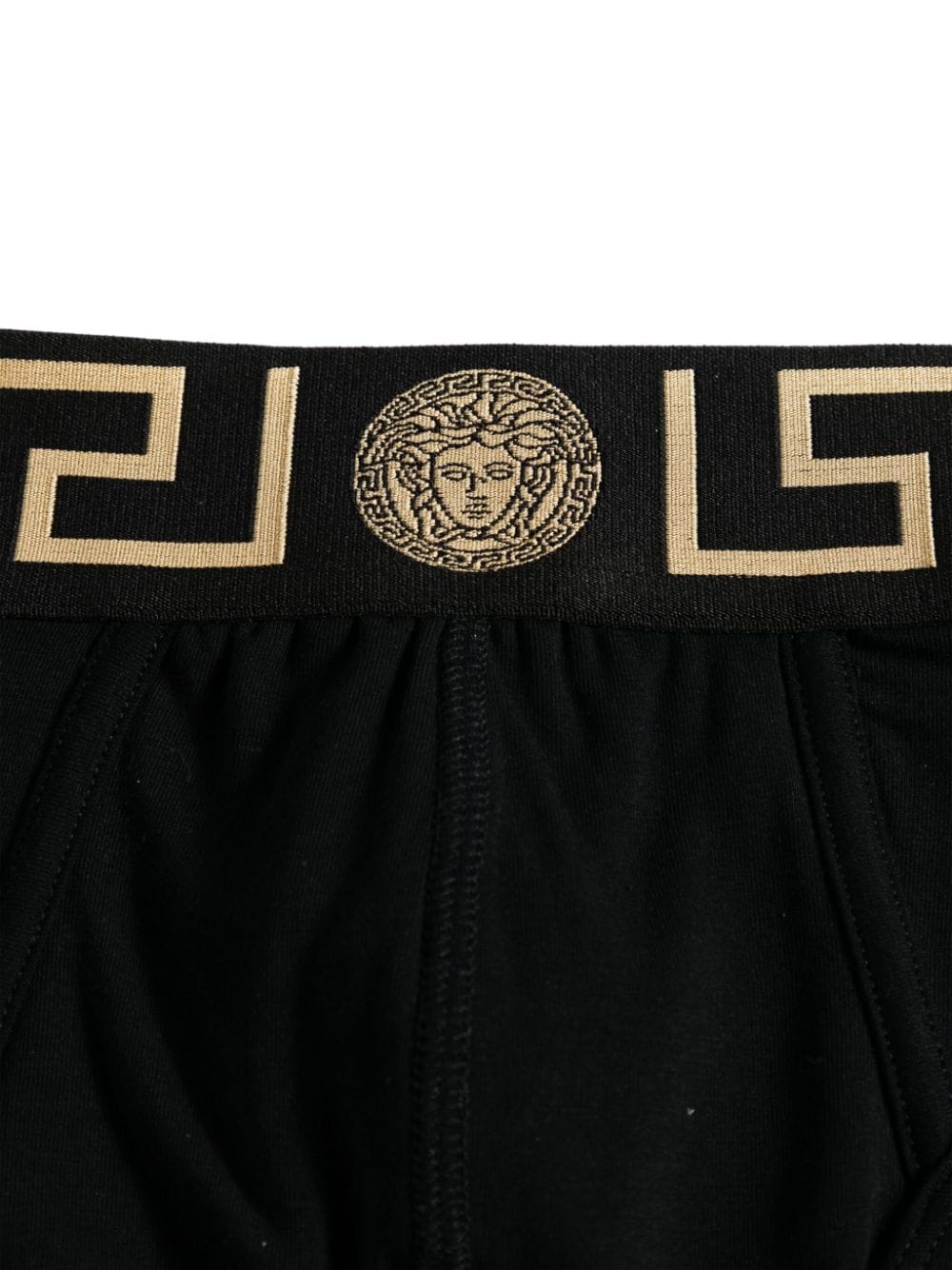 VERSACE Boxer in cotone stretch con motivo greca