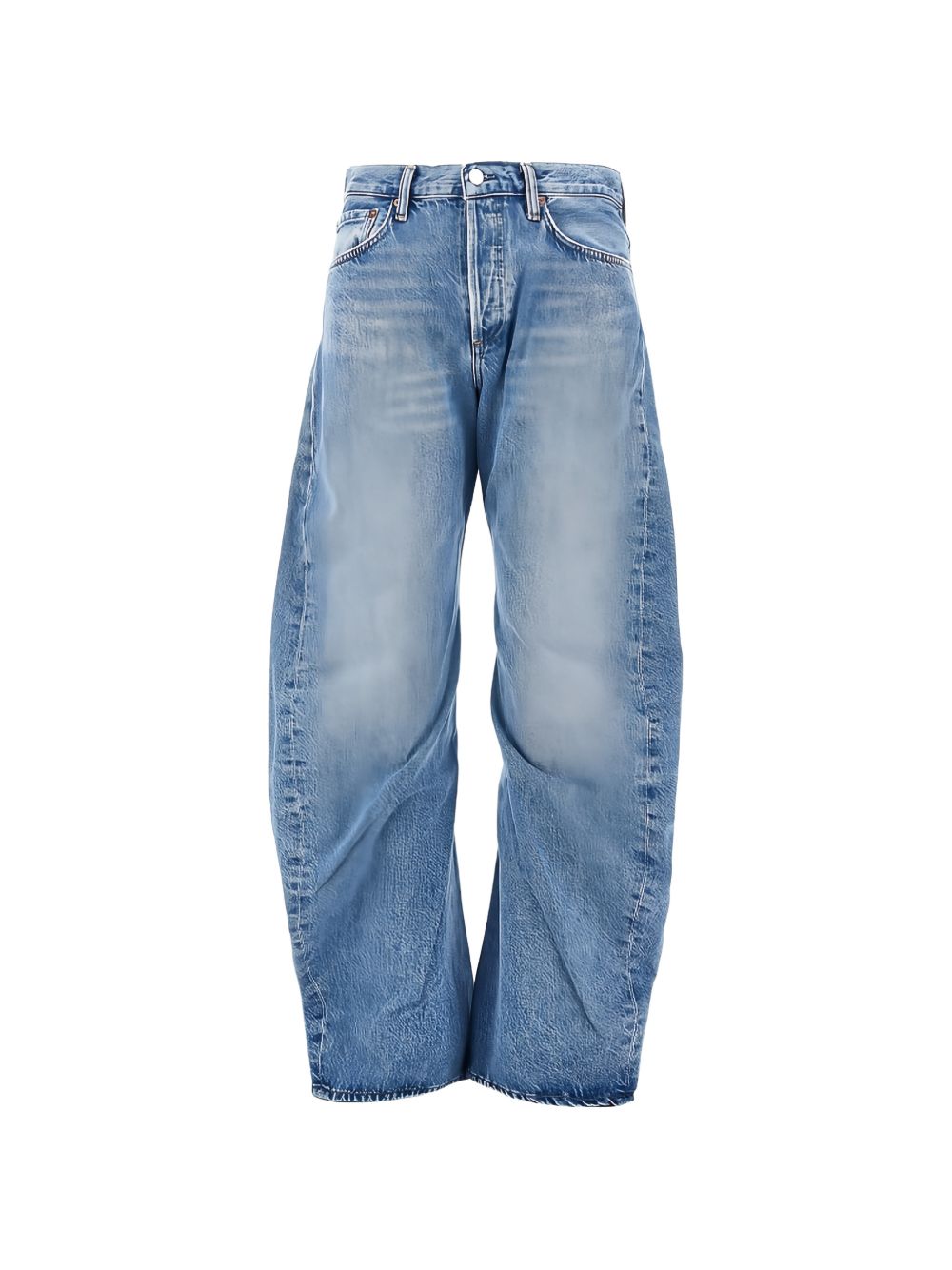 AGOLDE Jeans blu chiaro barrel con tasche
