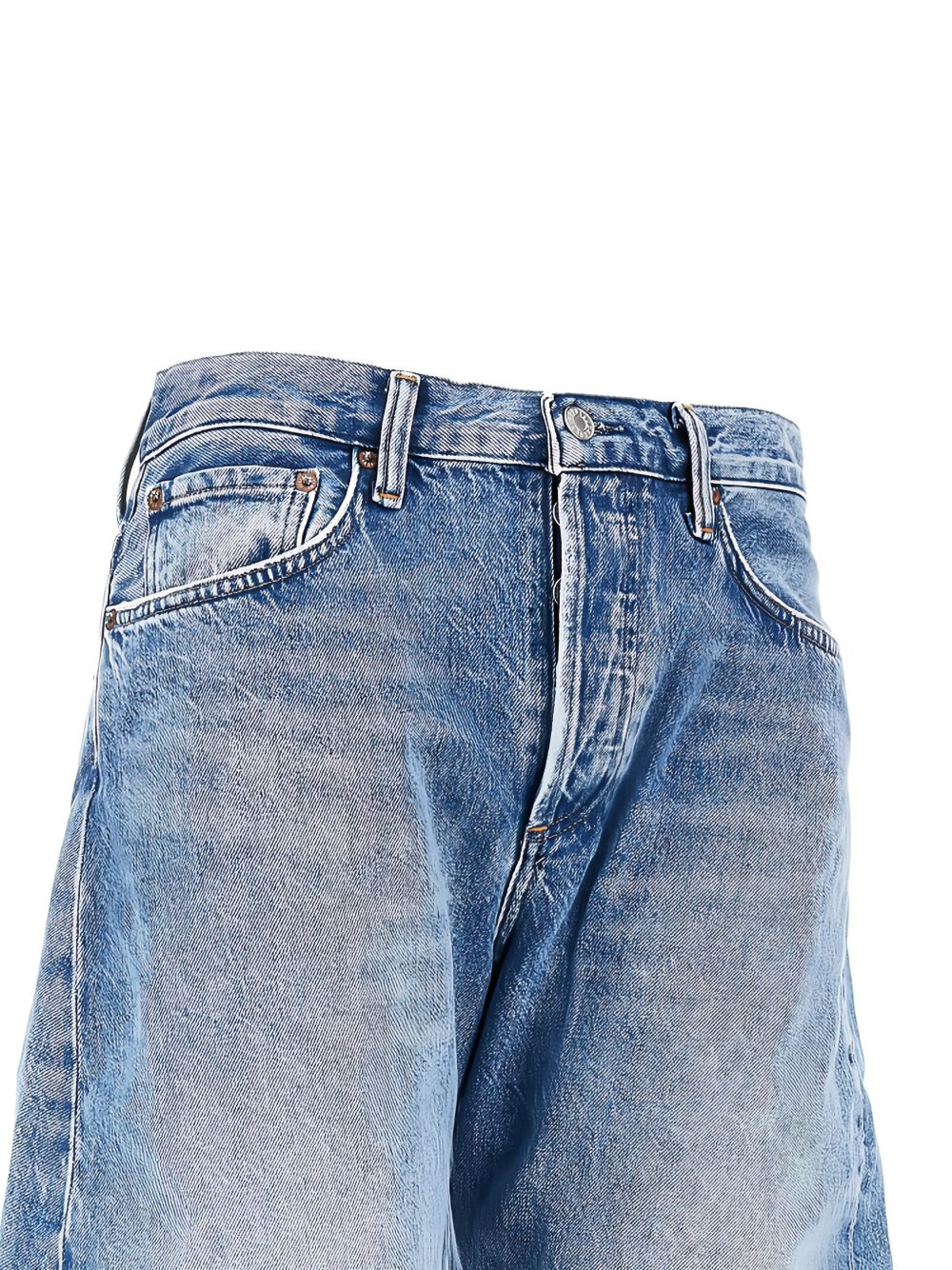 AGOLDE Jeans blu chiaro barrel con tasche