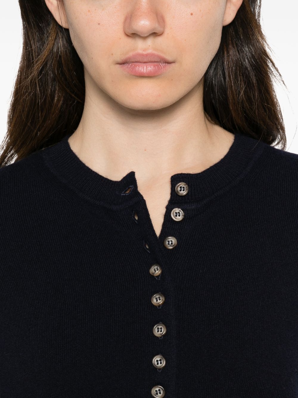 ALPHA STUDIO Cardigan con bottoni blu navy