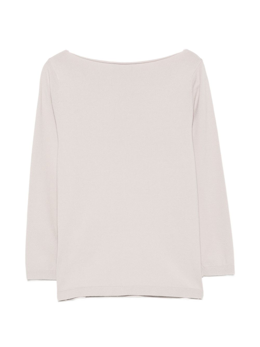 ALPHA STUDIO Maglia bianca con scollo a barca