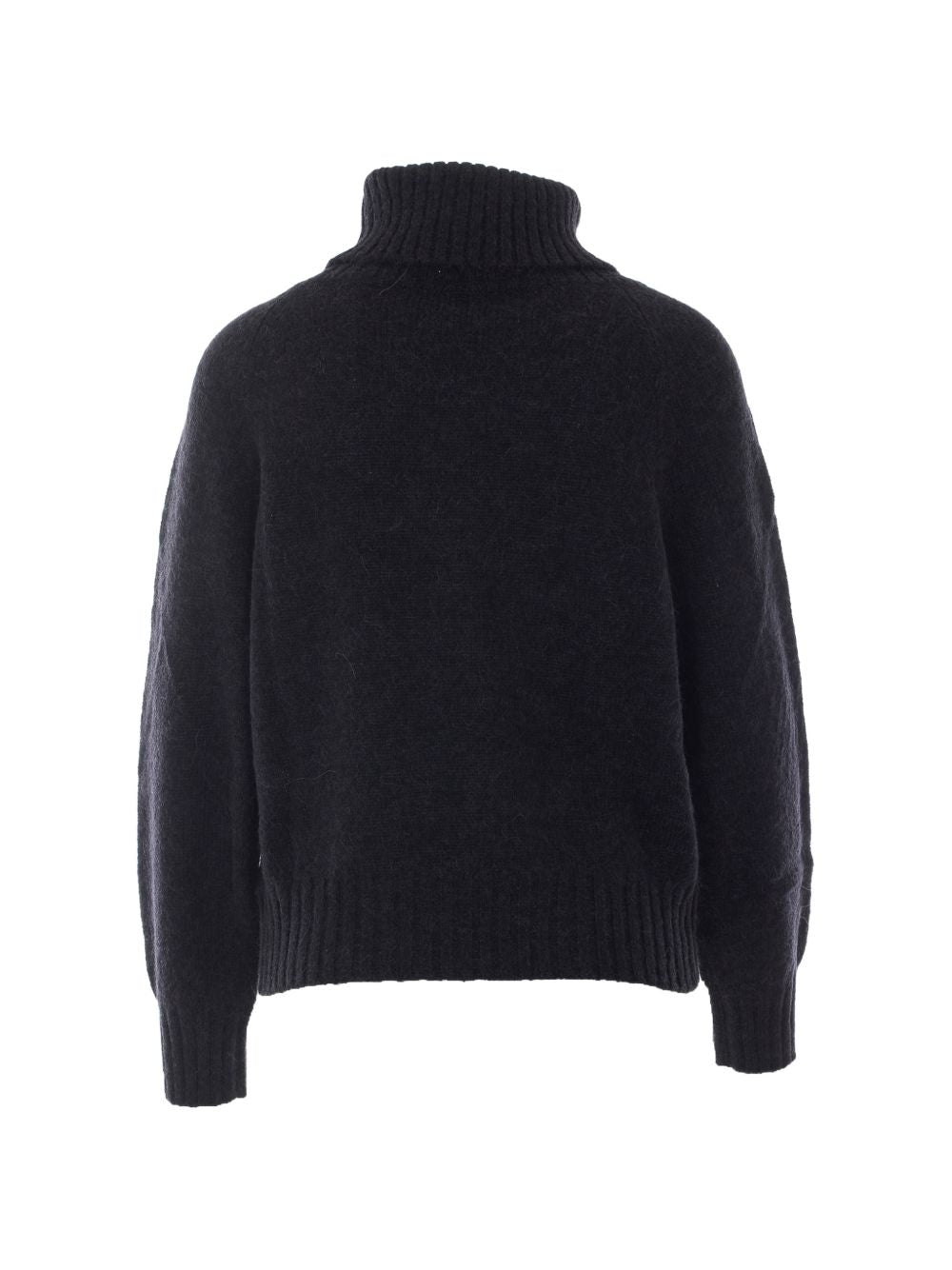 ALPHA STUDIO Maglia a collo alto con design geometrico e borchiette