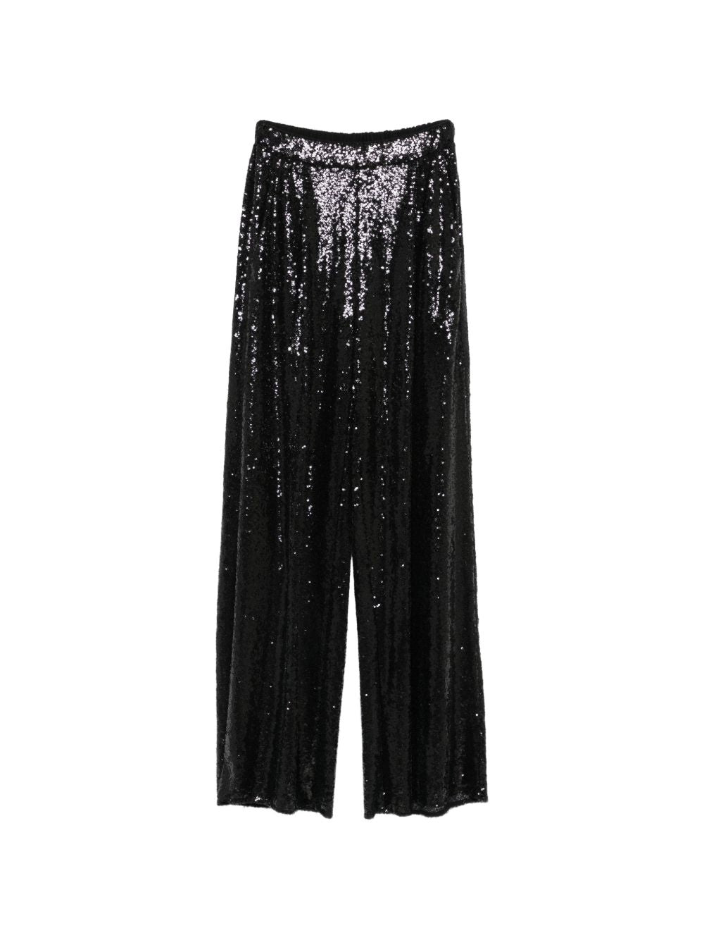 AMAZUIN Pantaloni Neri con Paillettes