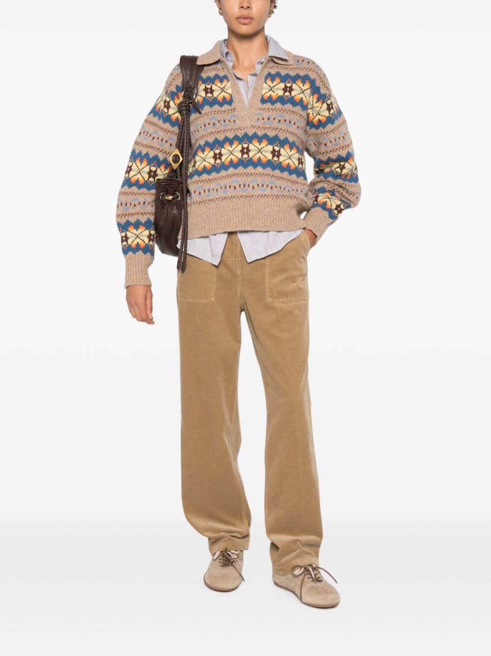 ASPESI Pantaloni blu in misto lana