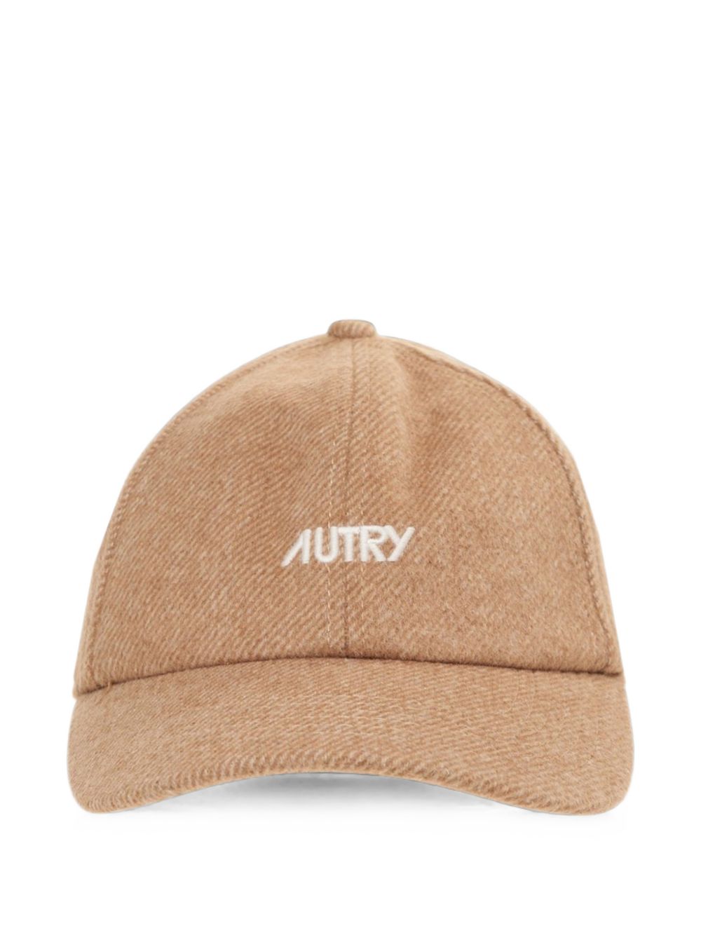 AUTRY Cappello da baseball beige con logo bianco