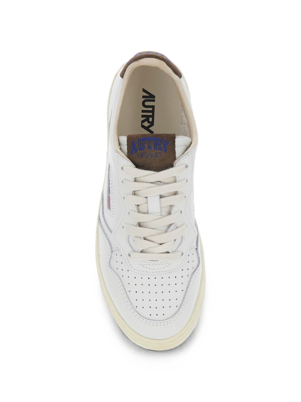 AUTRY Sneakers Medalist con dettagli in suede marrone