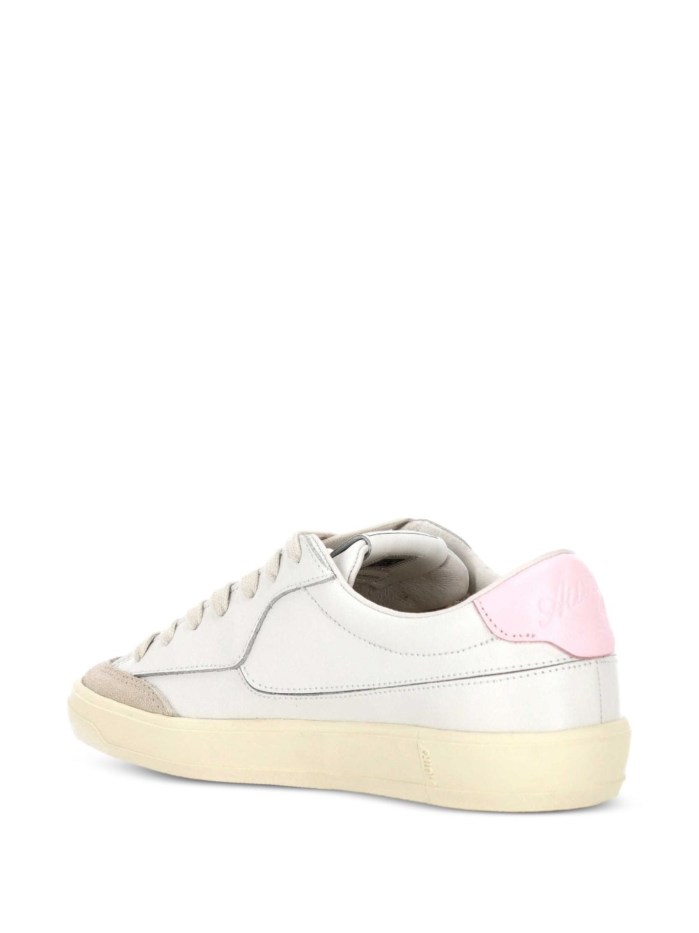 AUTRY Sneakers Windscape Low in pelle bianca e Fairy Tale