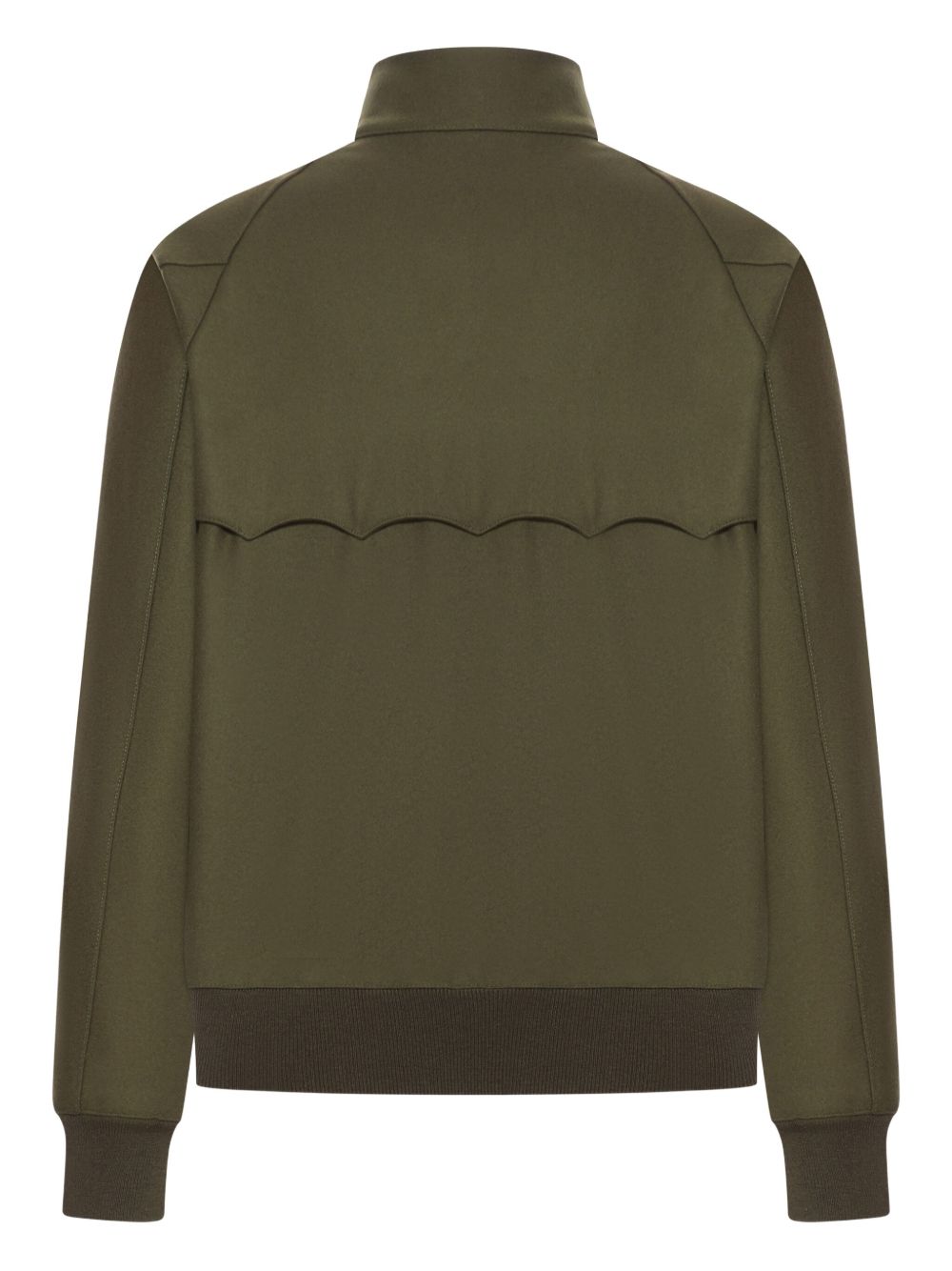 BARACUTA Giacca giubbotto in lana verde e marrone con tasche