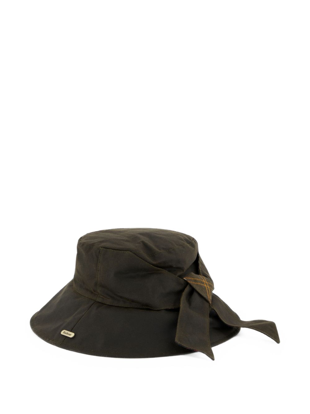 BARBOUR Cappello Brambling Wax verde oliva