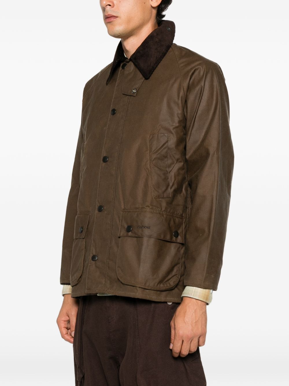 BARBOUR Giubbotto Bedale Wax marrone