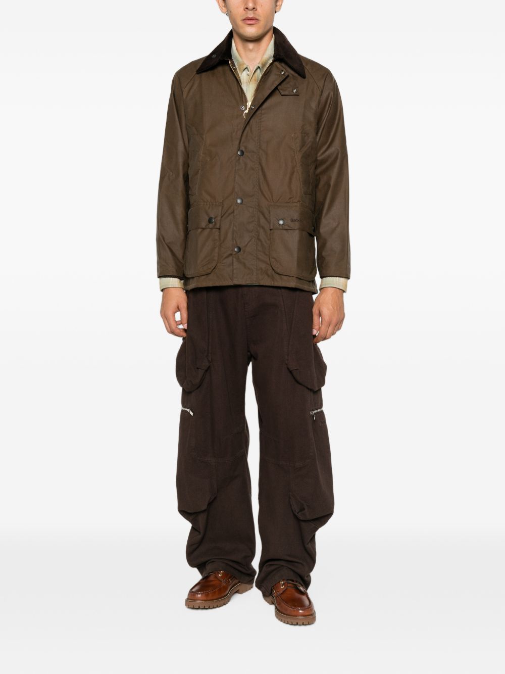 BARBOUR Giubbotto Bedale Wax marrone