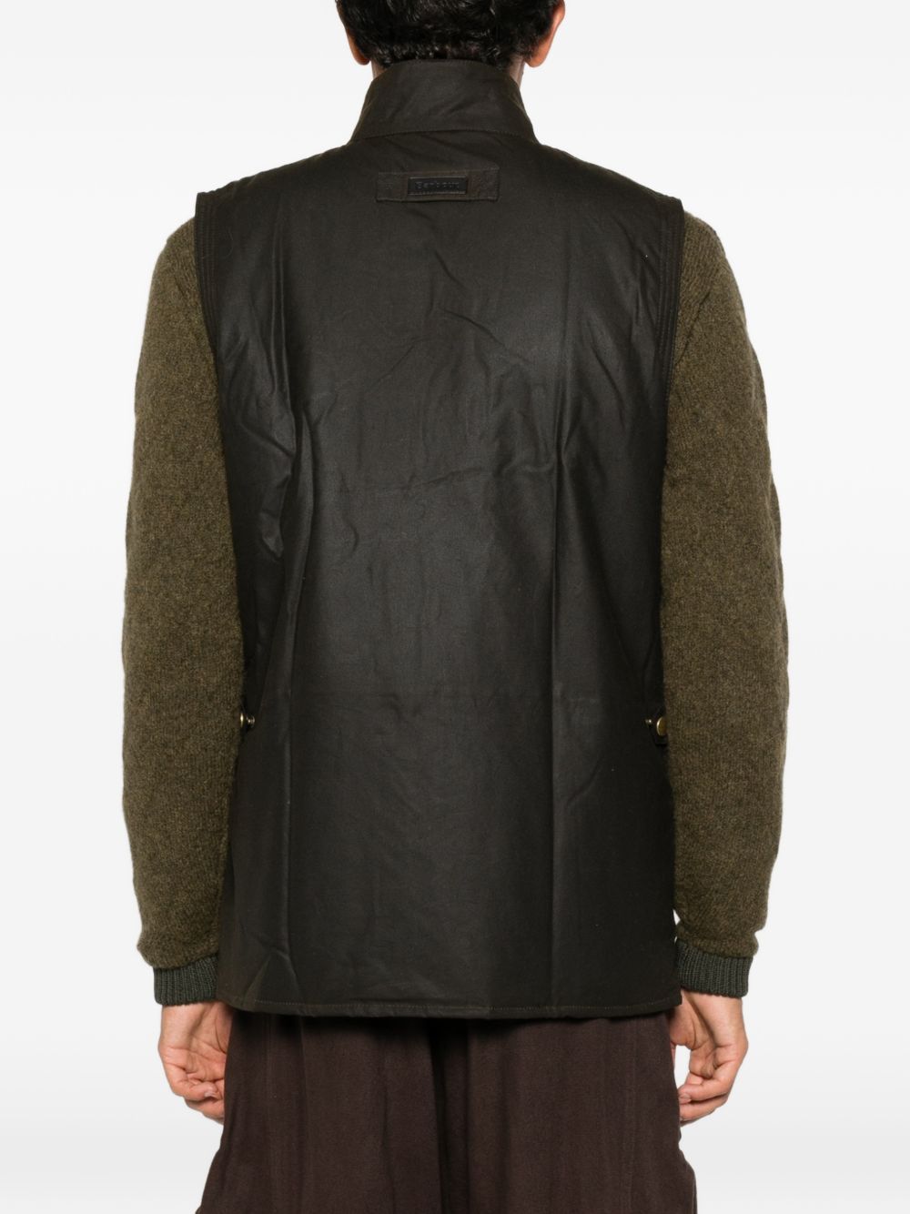 BARBOUR Gilet Westmorland cerato verde oliva