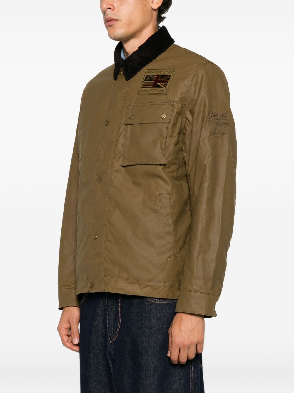 BARBOUR Giacca Workers Wax Steve McQueen in cotone cerato