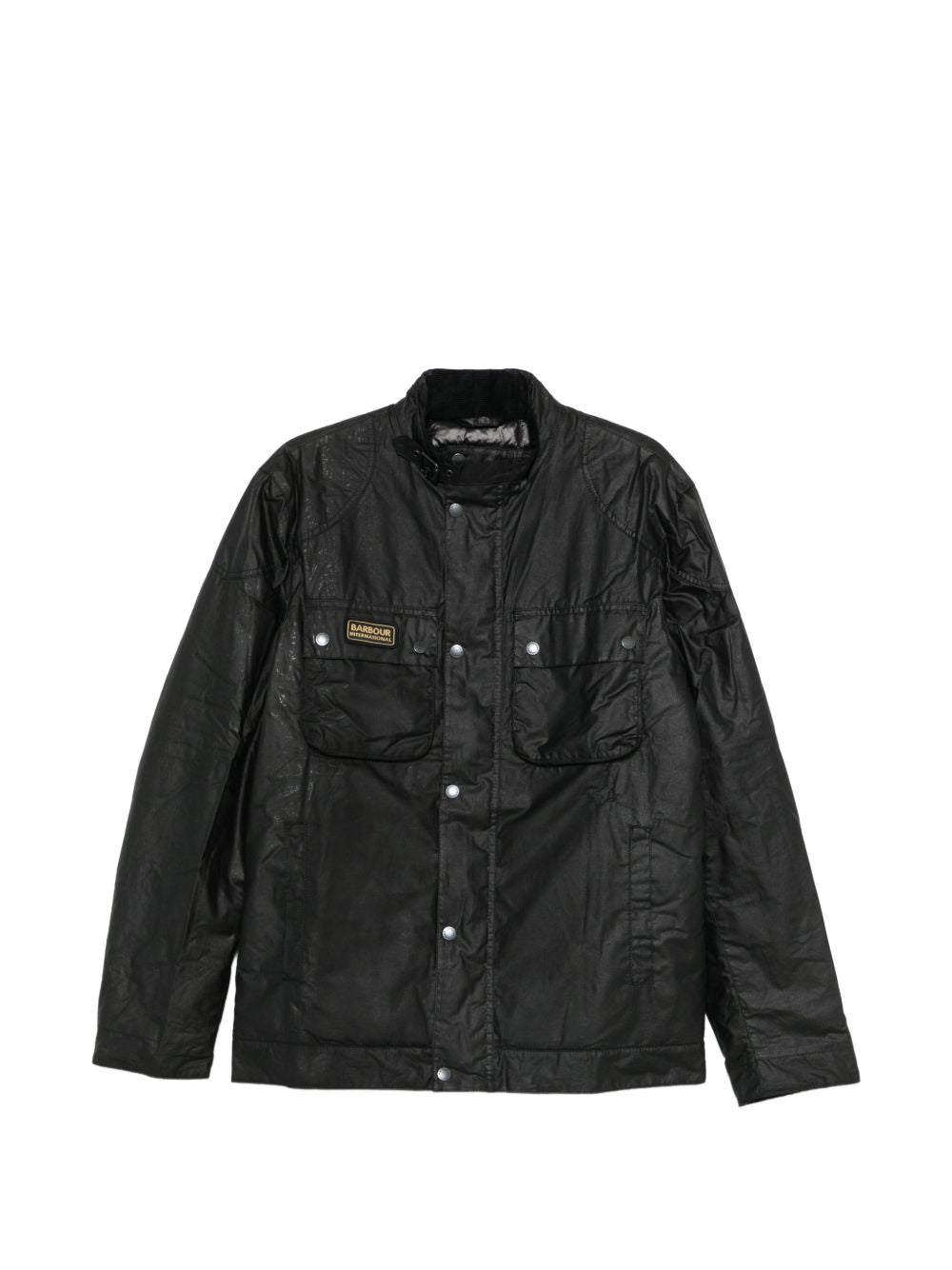 BARBOUR Giacca cerata invernale Merton nera
