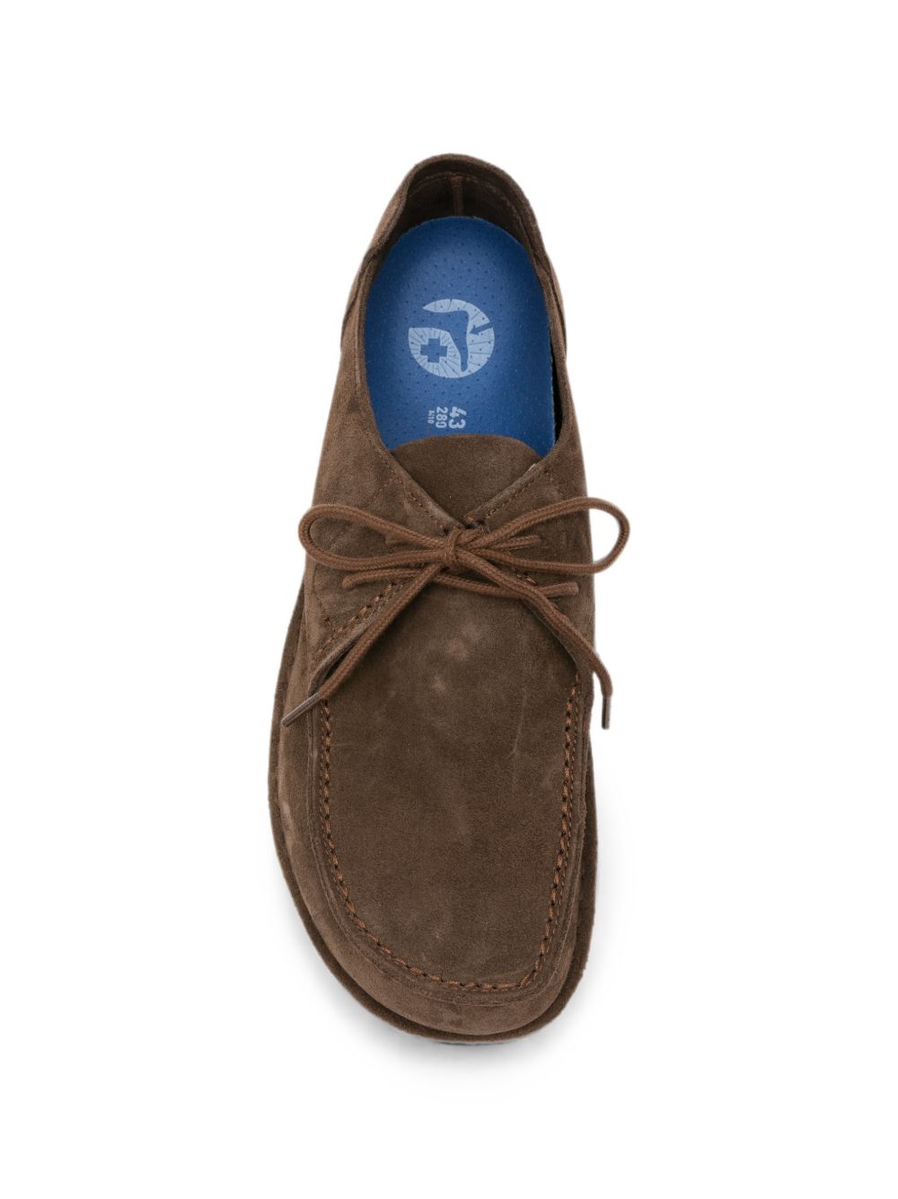 BIRKENSTOCK Utti Lace mocassino stringato in pelle scamosciata Carafe