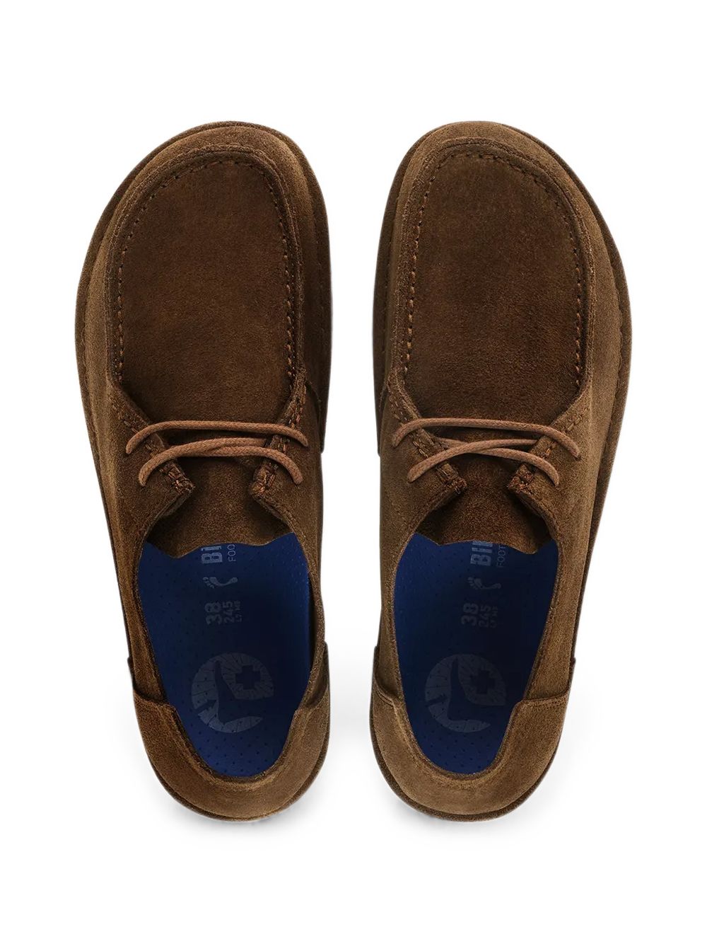 BIRKENSTOCK Scarpa Utti Lace Car in suede con design stile inglese