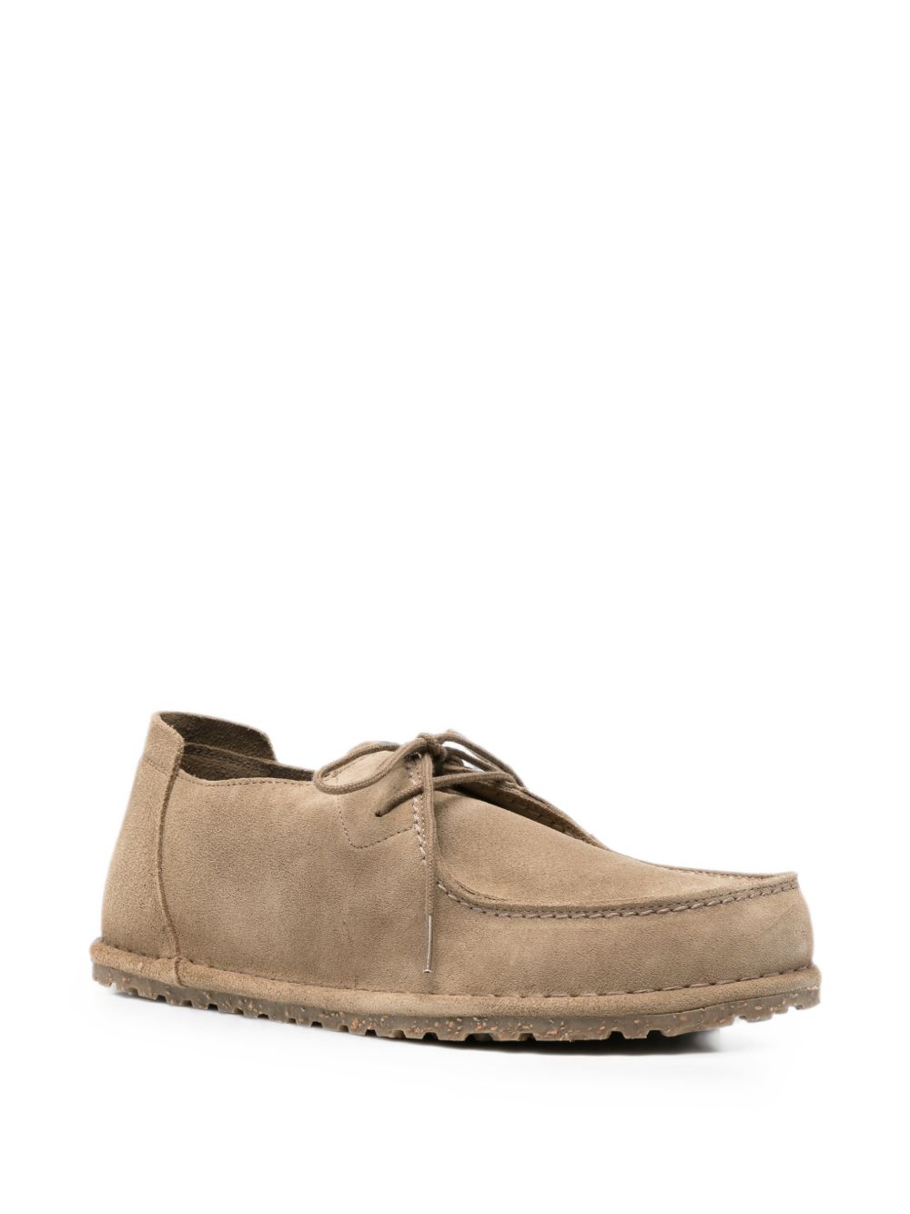 BIRKENSTOCK Utti Lace scarpa stringata in camoscio taupe