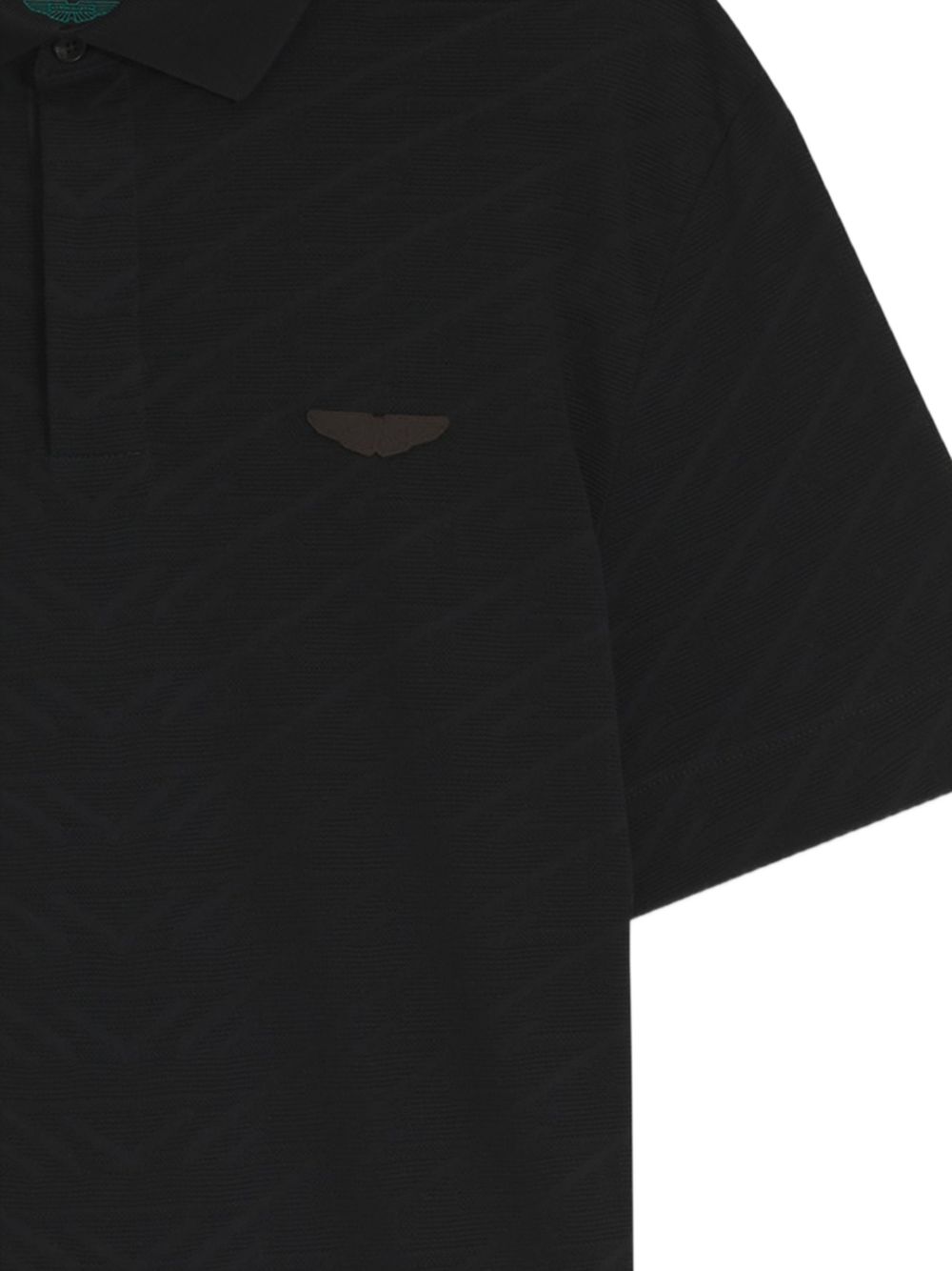 BOSS Polo Prout nera in cotone