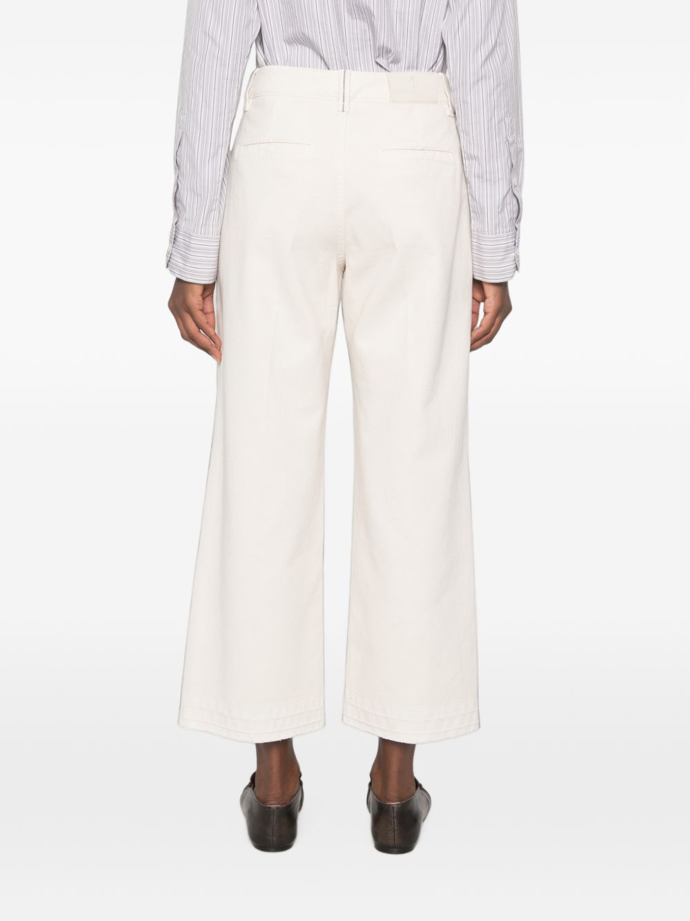 BRUNELLO CUCINELLI Pantalone in denim con tasche bianco