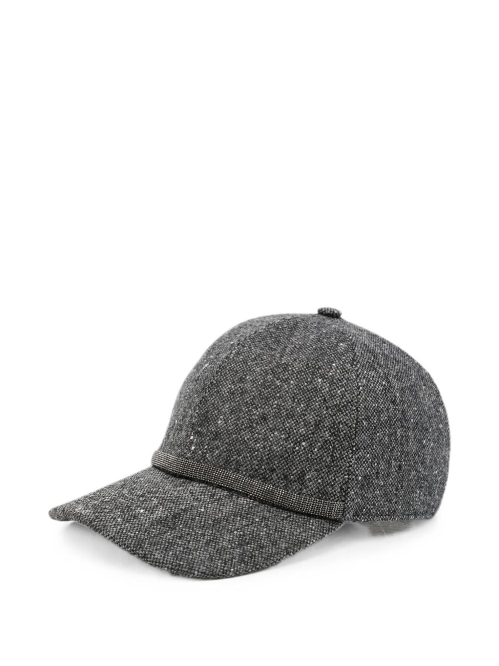 BRUNELLO CUCINELLI Cappello da baseball in lana grigio