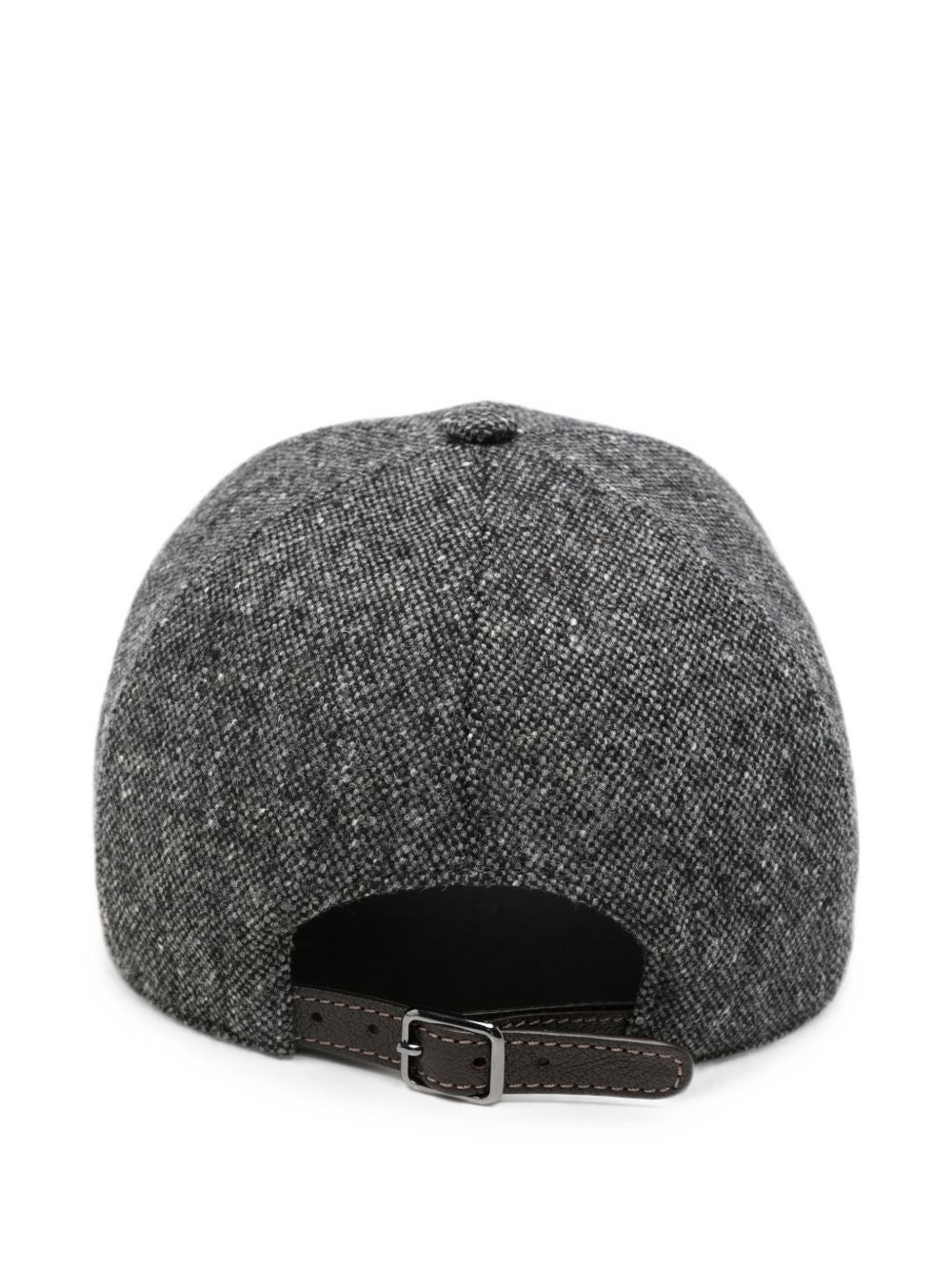 BRUNELLO CUCINELLI Cappello da baseball in lana grigio