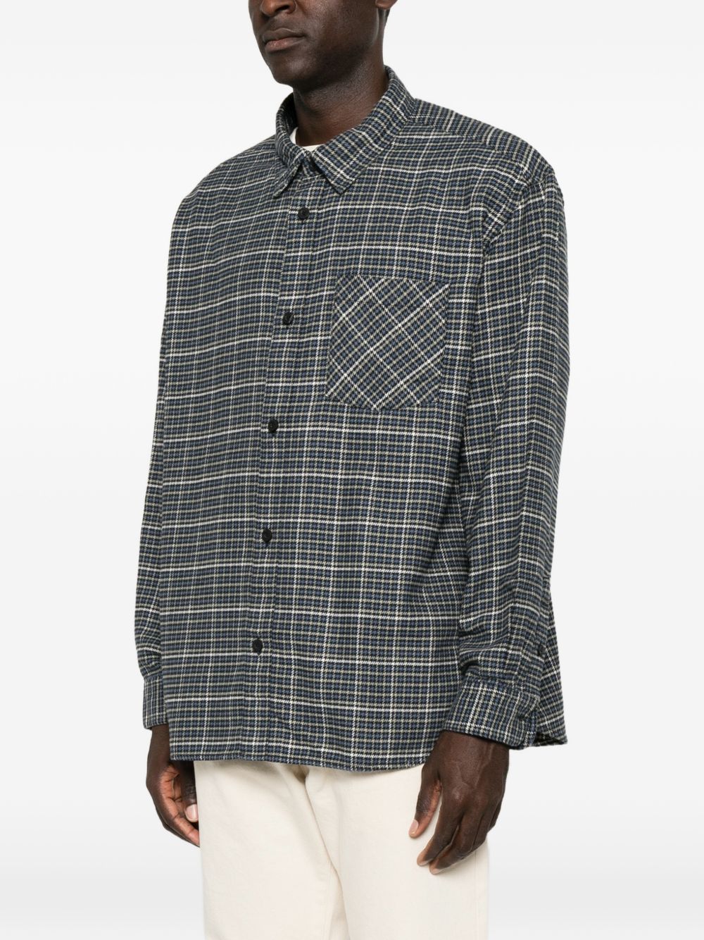 CARHARTT WIP L/S Todrick Shirt in cotone pied-de-poule