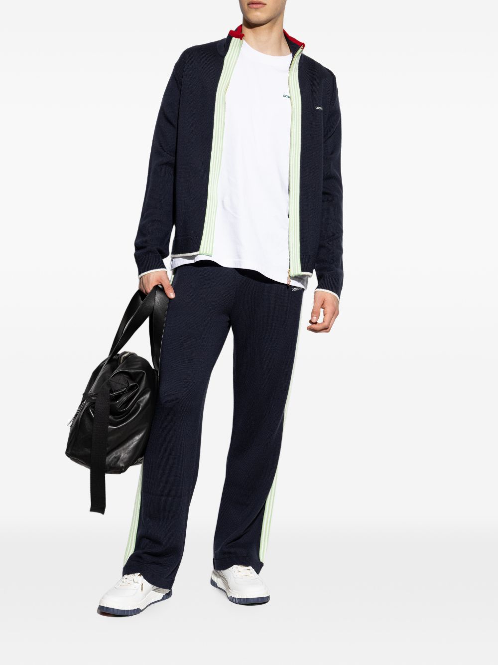 CASABLANCA Sneakers Court in pelle bianca