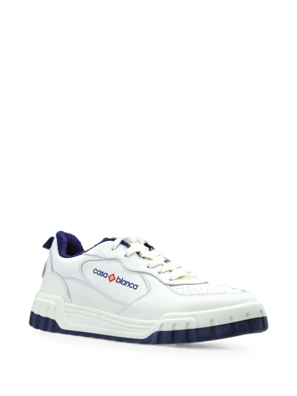CASABLANCA Sneakers Court in pelle bianca