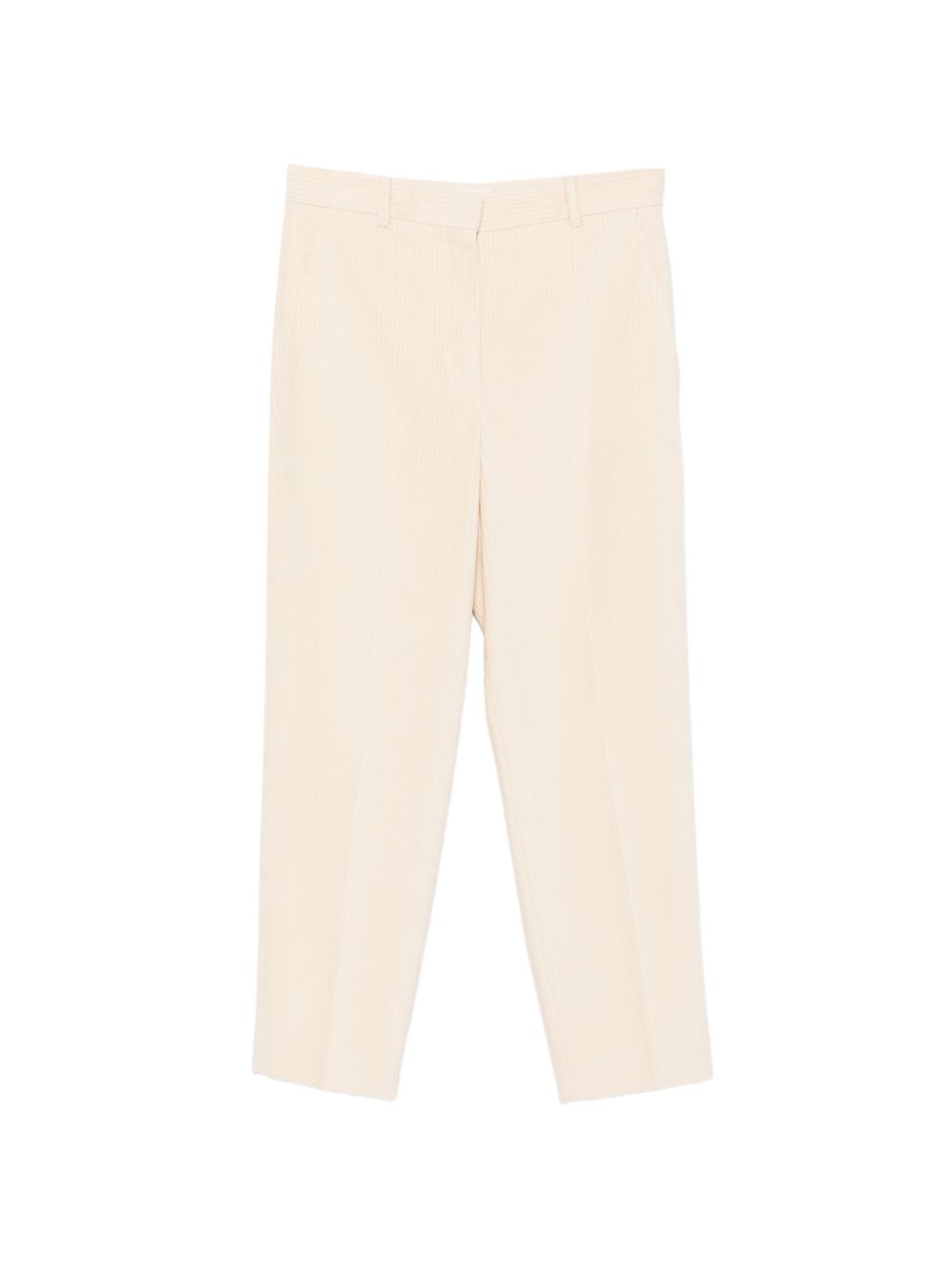 CIRCOLO 1901 Pantaloni cropped bianchi in velluto a coste