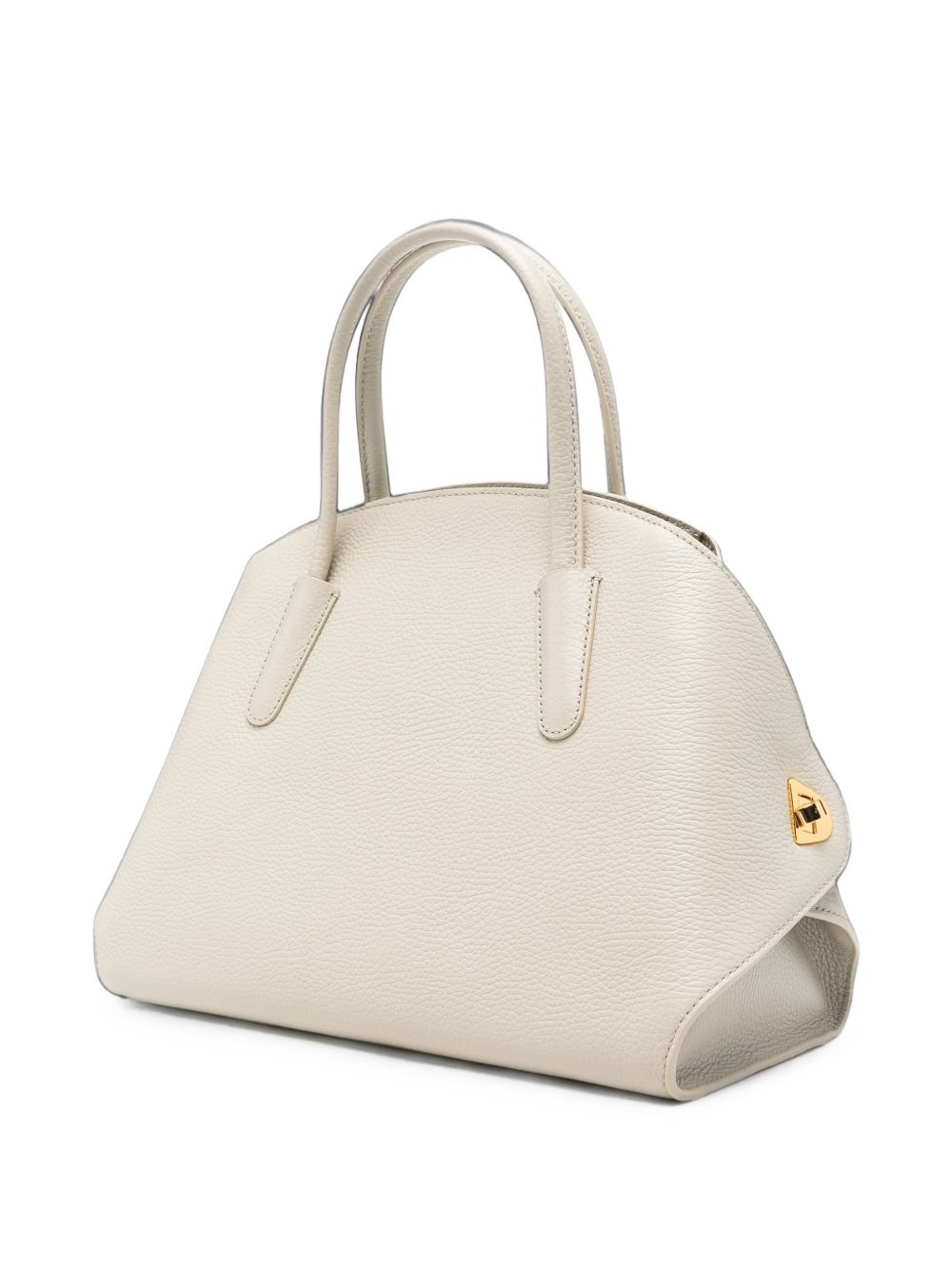 COCCINELLE Borsa a spalla bianca in pelle
