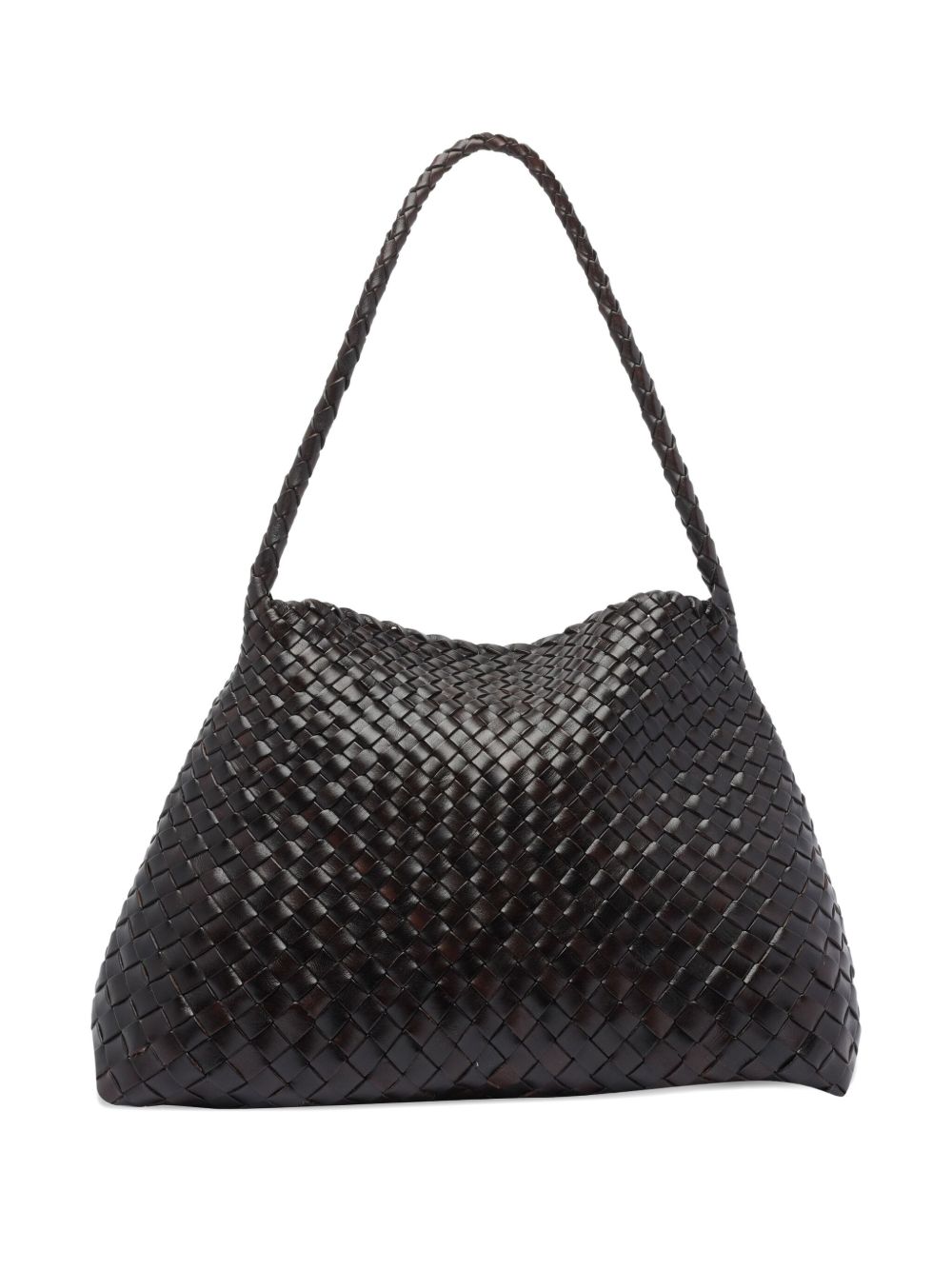 DRAGON DIFFUSION Borsa a spalla Santa Maria in pelle intrecciata