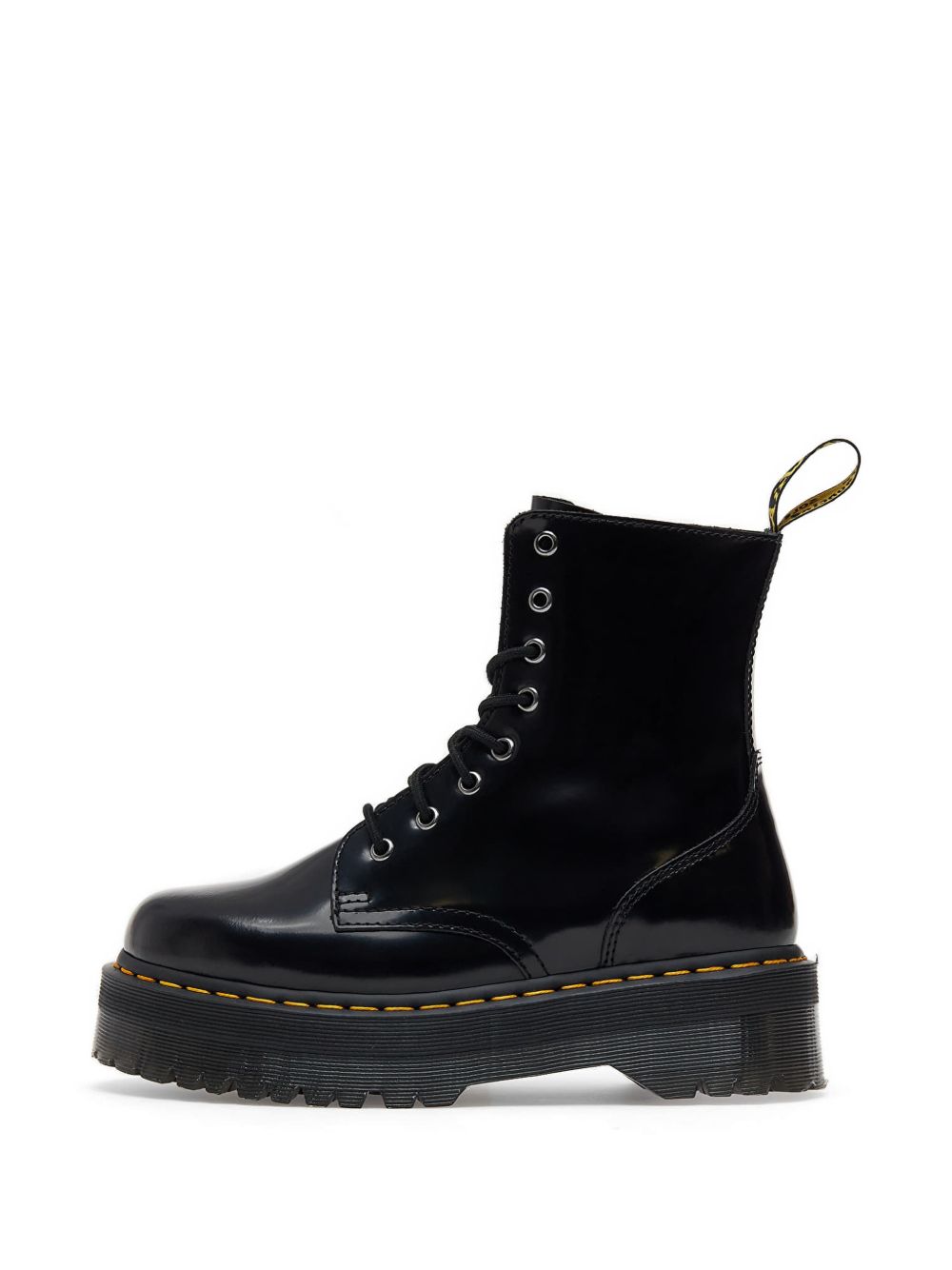 DR MARTENS Stivaletti anfibi Jadon neri in pelle lucida