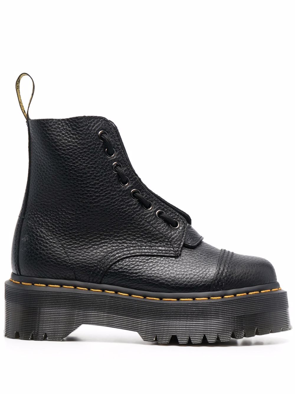 DR MARTENS Stivaletti anfibi Sinclair neri in pelle