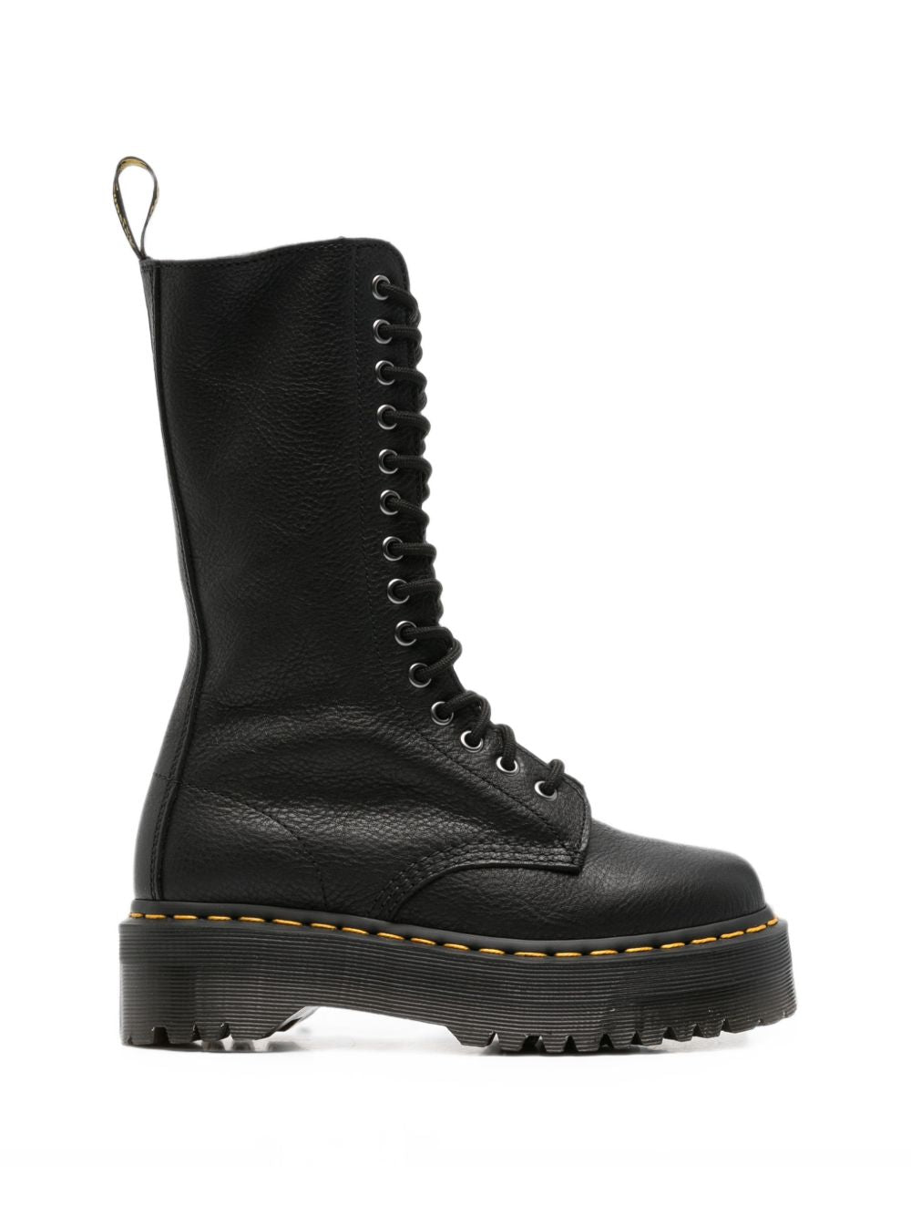 DR MARTENS Stivali 1B99 Quad alti neri con stringhe in pelle