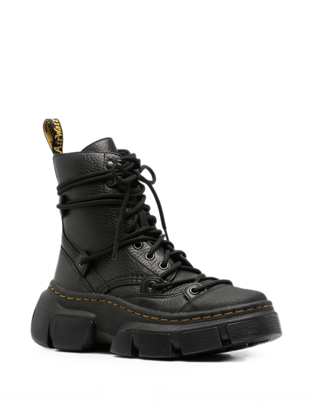 DR MARTENS Anfibi Lace neri in pelle firmati
