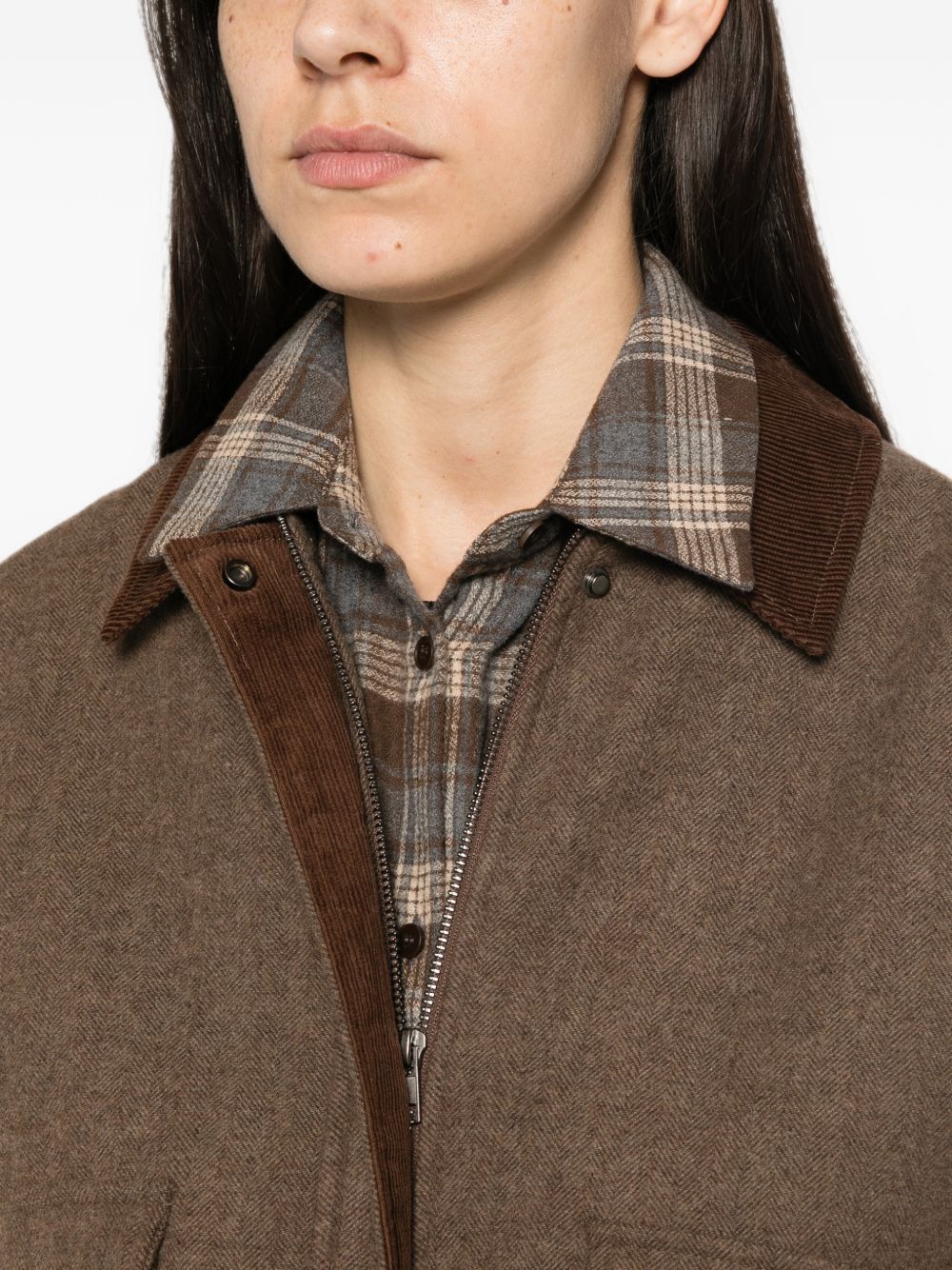 ELEH Giacca in tessuto regular fit con zip e fondo elasticizzato