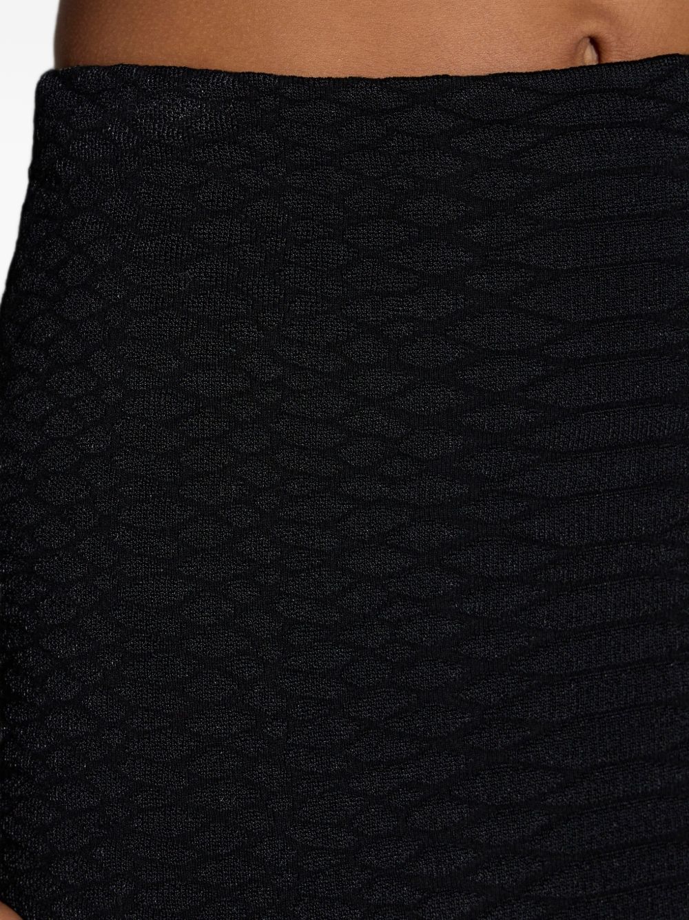 ELISABETTA FRANCHI Gonna nera midi a tubino slim fit