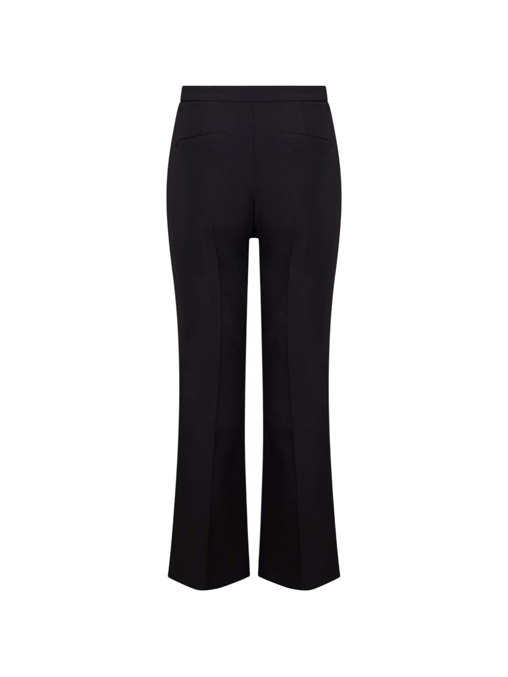 ELISABETTA FRANCHI Pantalone fit in tessuto elasticizzato leggermente svasato nero