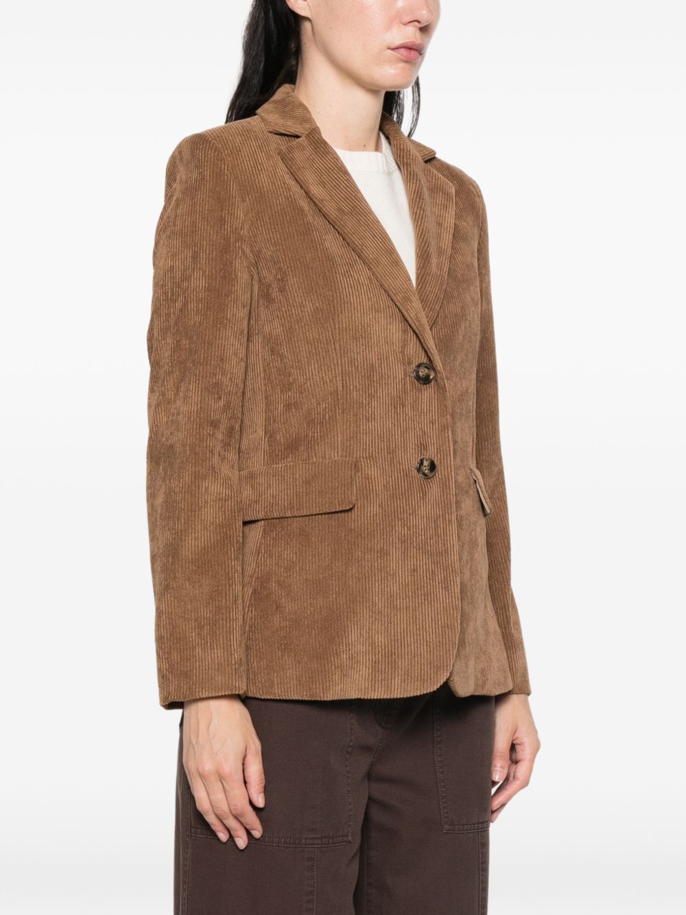 EMME Blazer effetto suede marrone