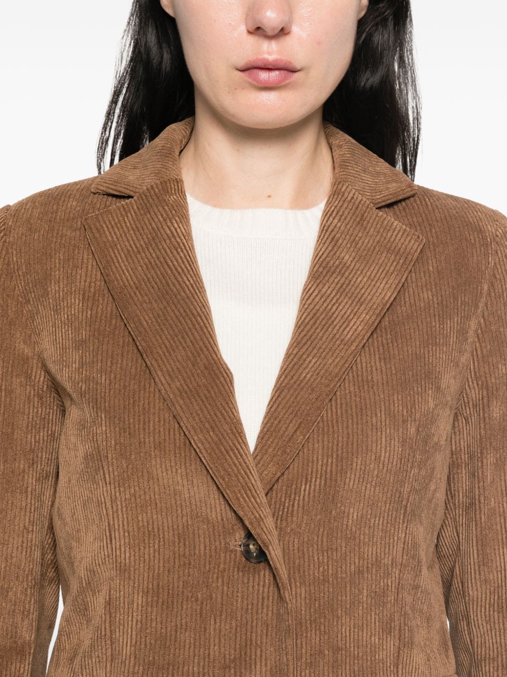 EMME Blazer effetto suede marrone