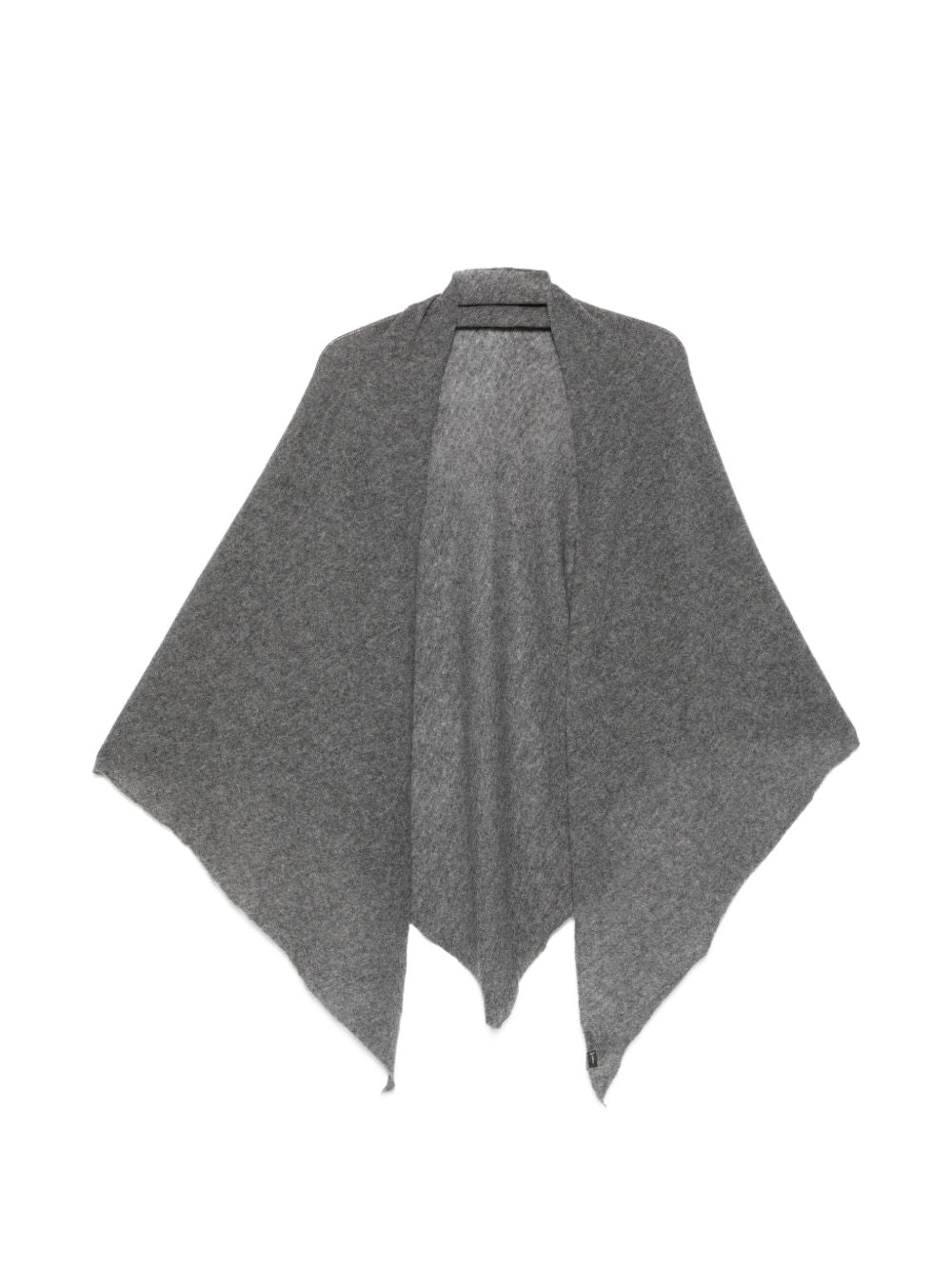 FALIERO SARTI Sciarpa leggera poncho Adeli in cashmere grigio