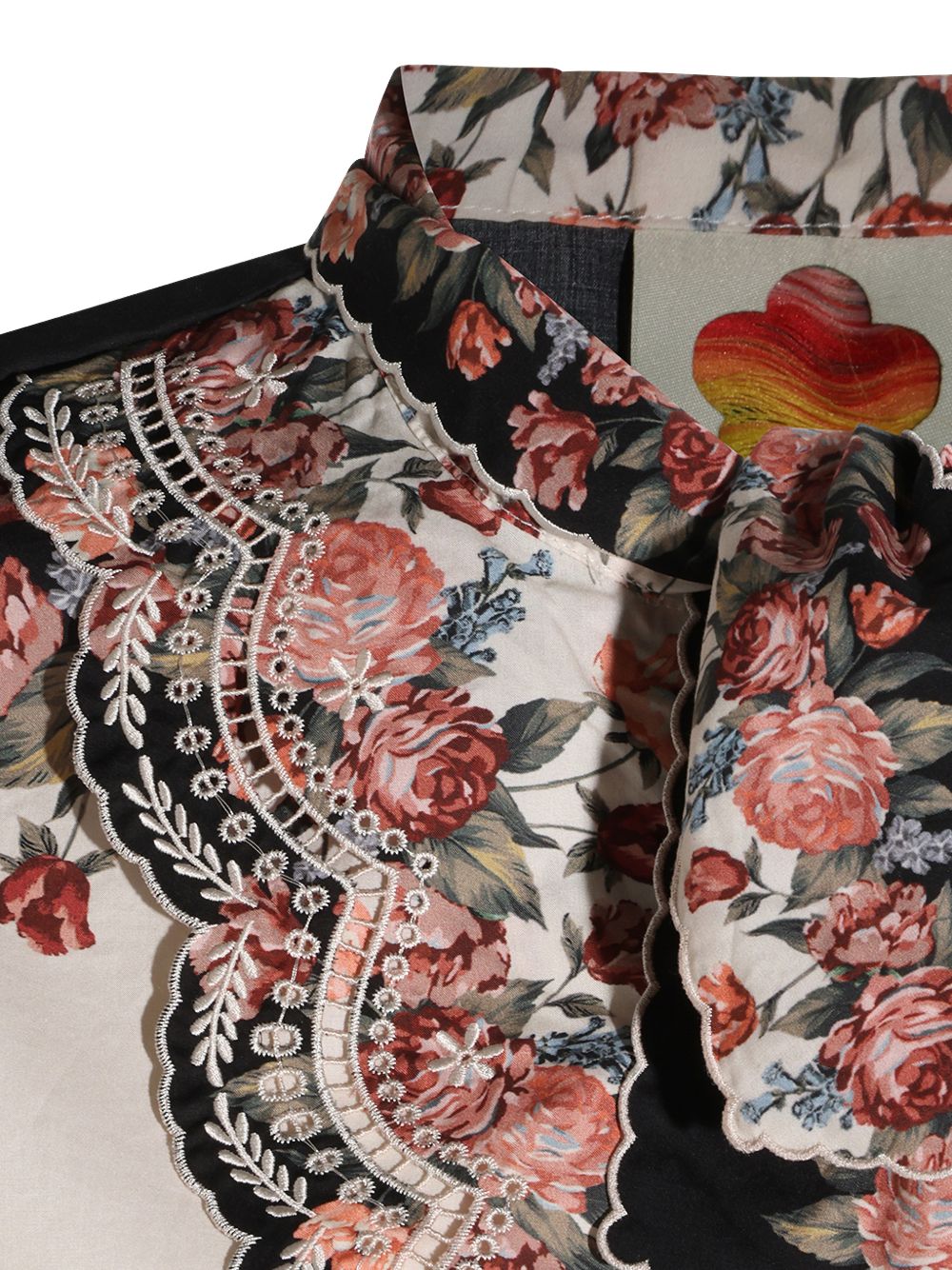 FARM RIO Camicia con stampa floreale tropicale multicolore