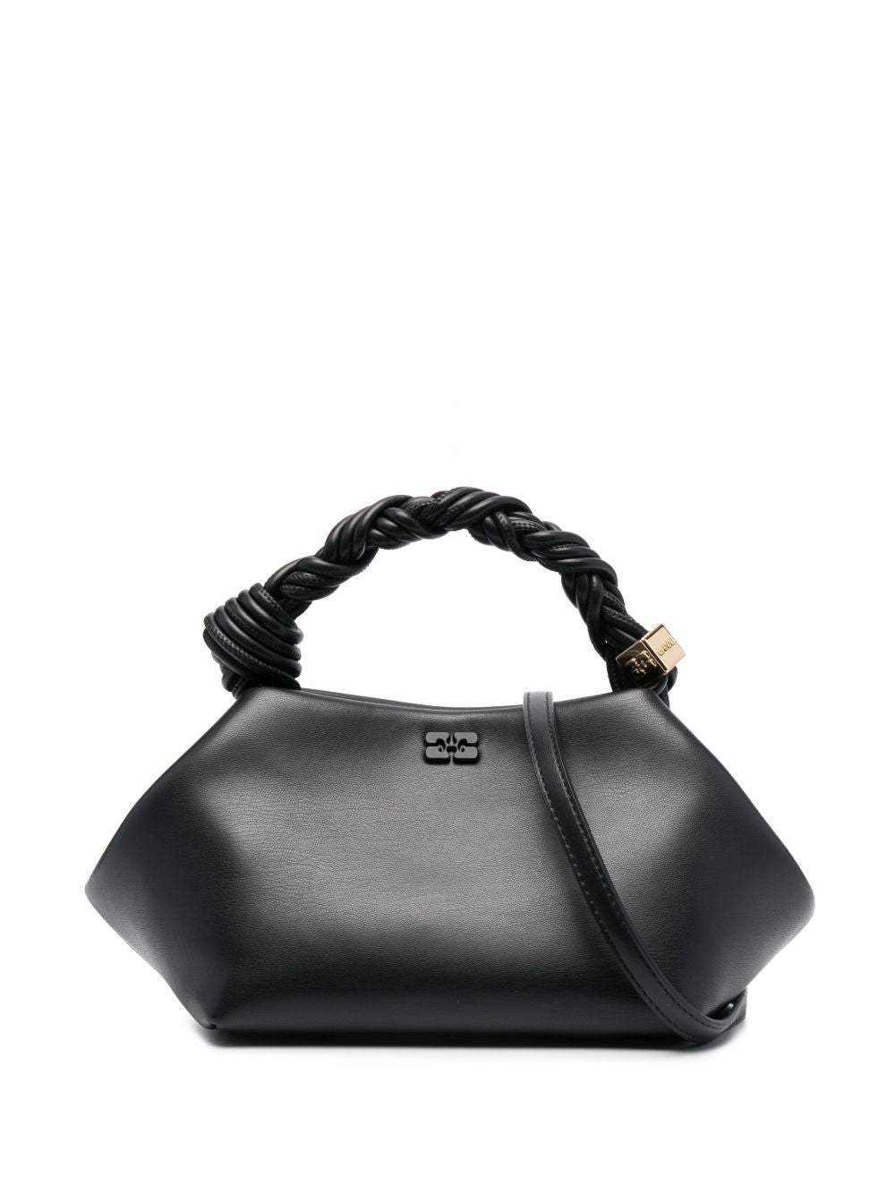 GANNI Borsa a mano Bou Bag Small in pelle nera
