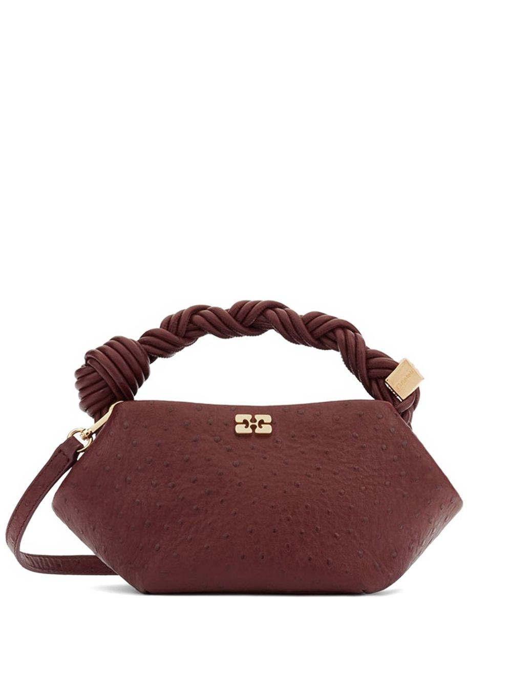 GANNI Borsa Mini Bou bordeaux
