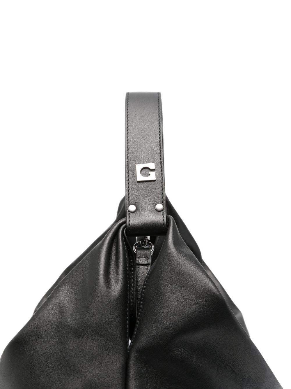 GHERARDINI Borsa Medium Shoulder nera in pelle