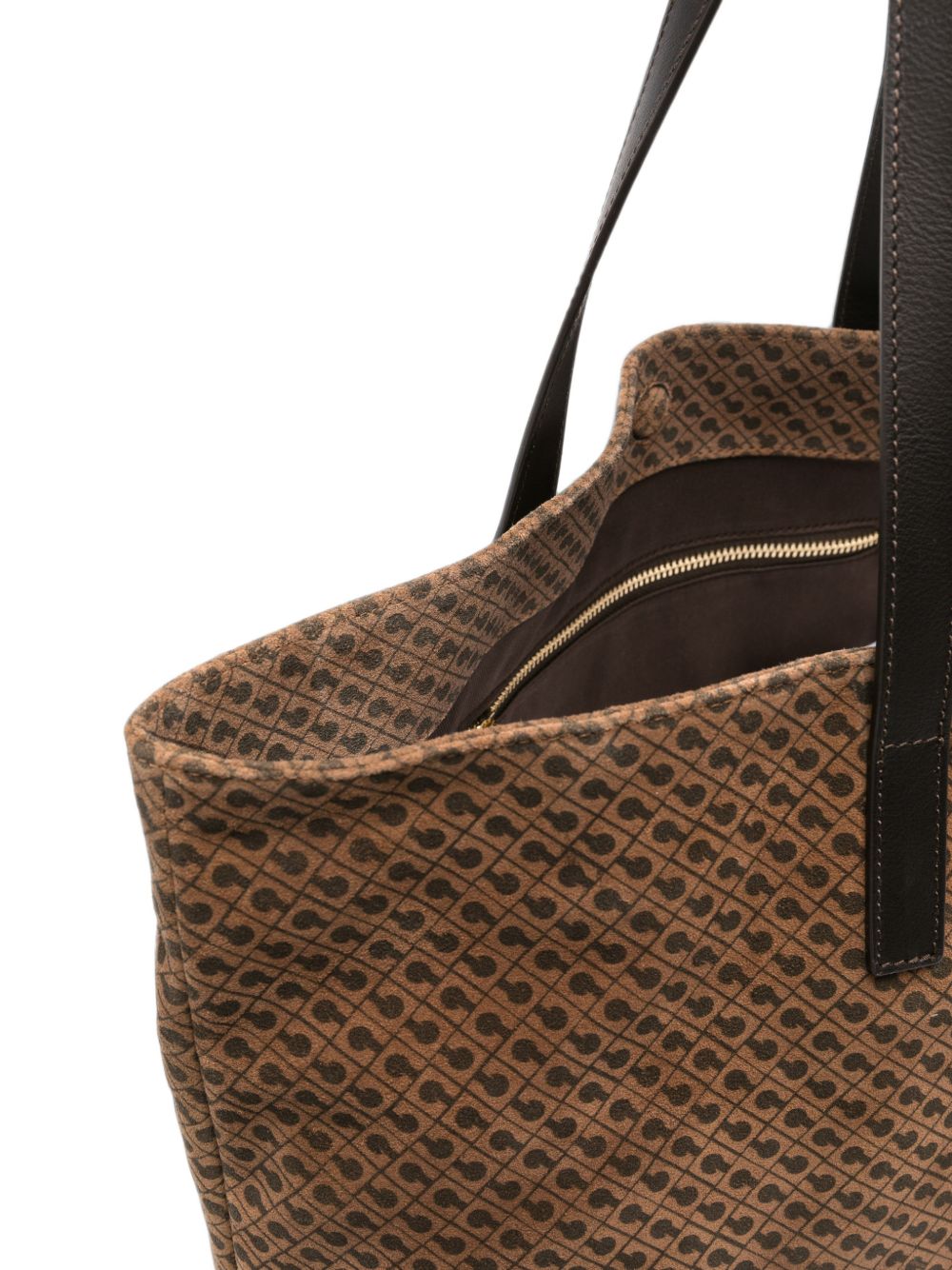 GHERARDINI Borsa Large Shopper Toffee in suede marrone