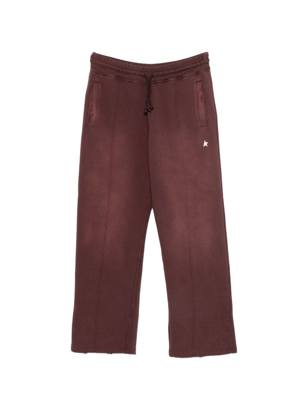 GOLDEN GOOSE Pantaloni Jogger in Cotone Bordeaux