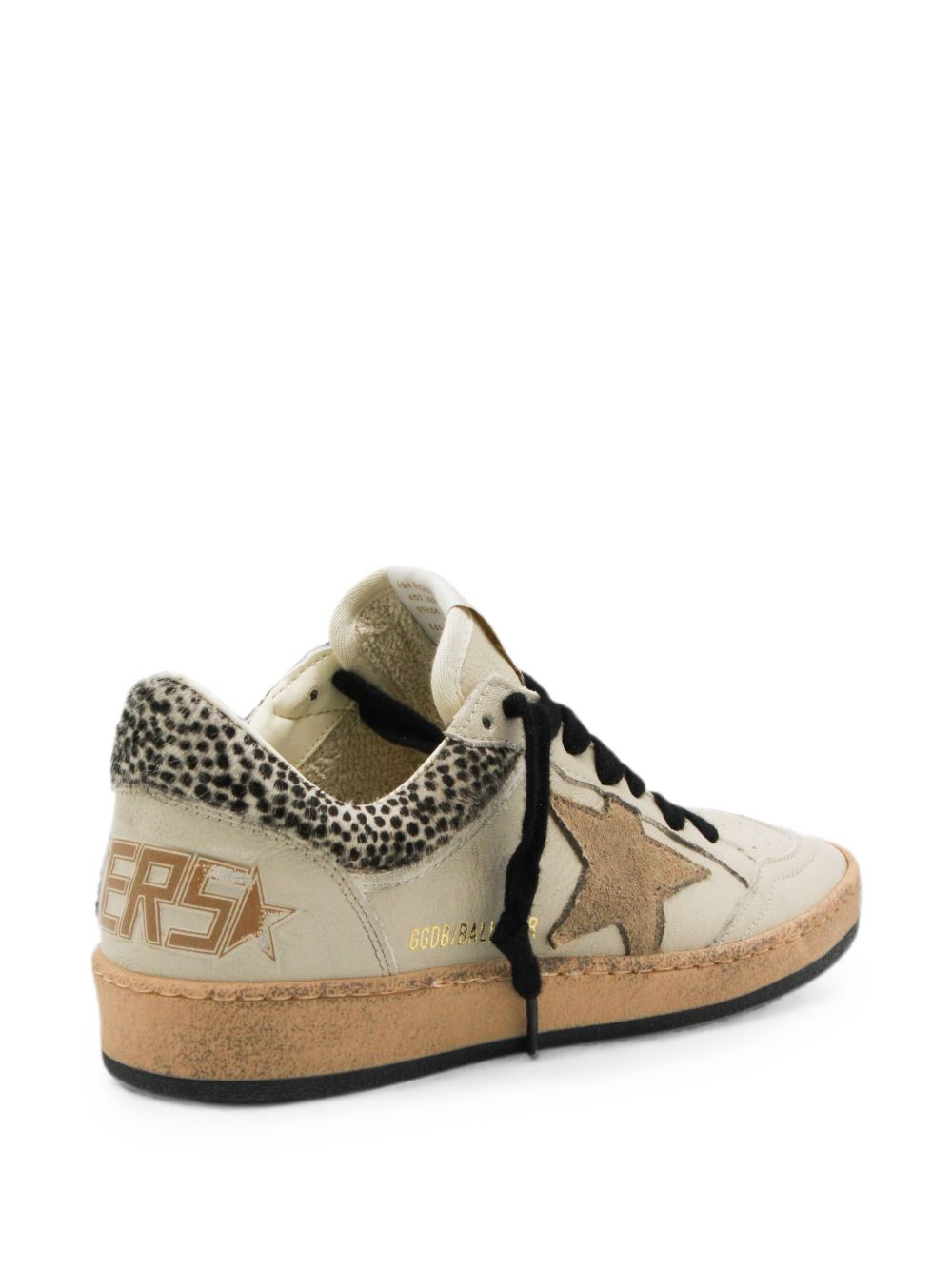 GOLDEN GOOSE Sneakers Ball Star con dettagli in cavallino animalier