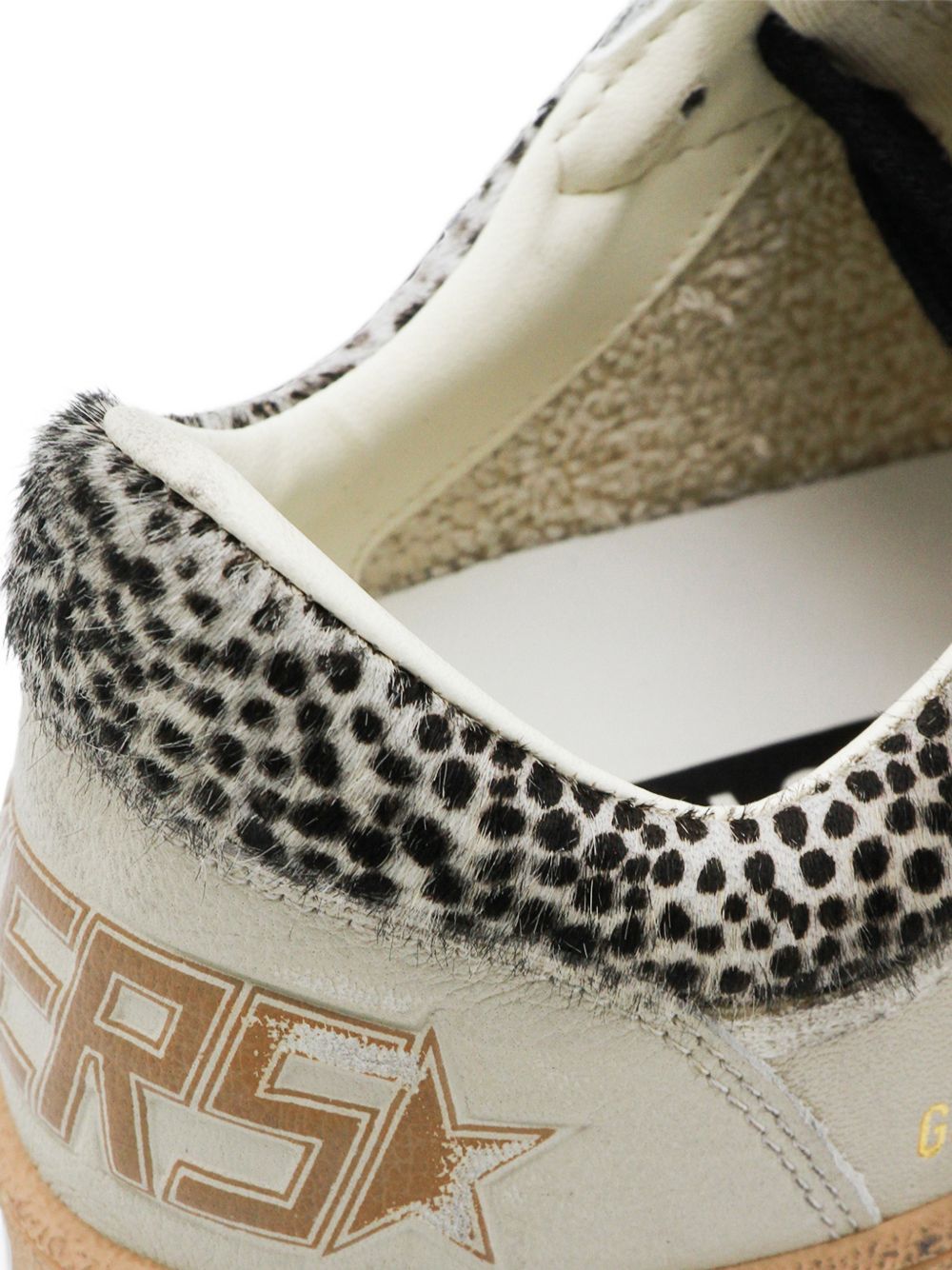GOLDEN GOOSE Sneakers Ball Star con dettagli in cavallino animalier