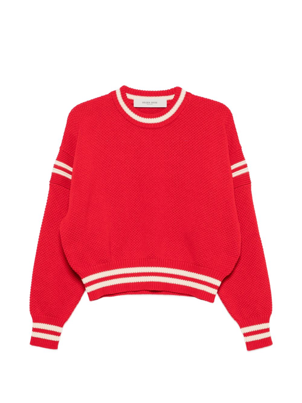 GOLDEN GOOSE Felpa rossa in cotone